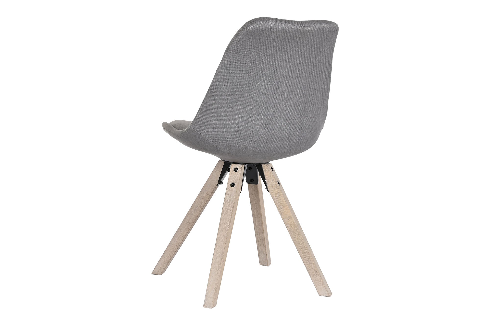 Silla Roble Poliester 48X44X84 Gris Oscuro