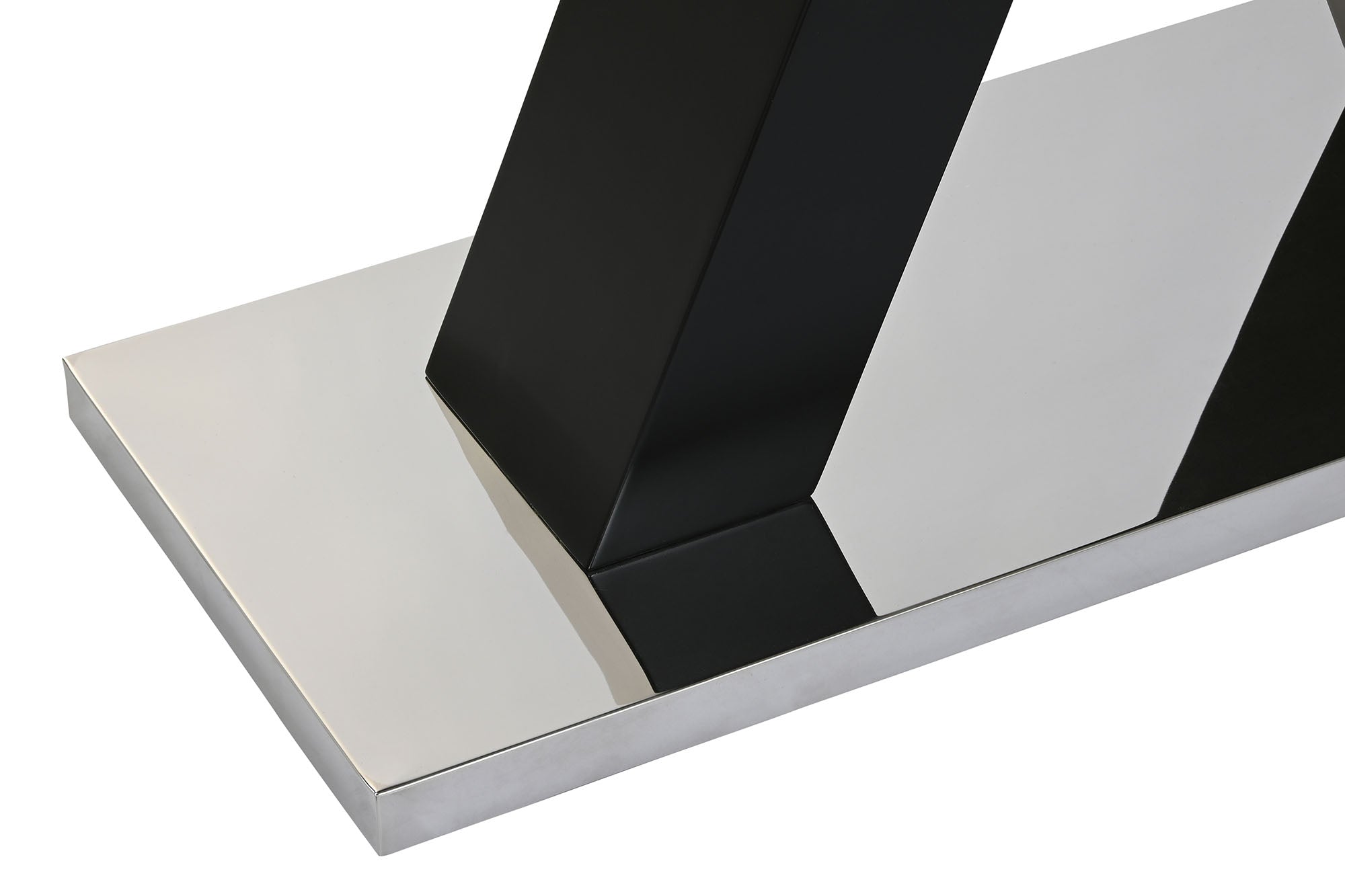 Consola Cristal Templado Mdf 120X40X76 Negro