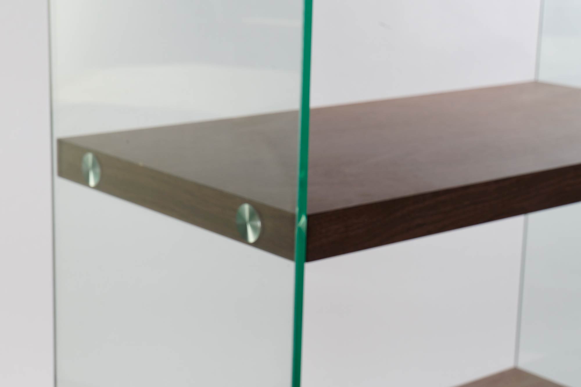 Estanteria Cristal Mdf 80X40X150 Nogal