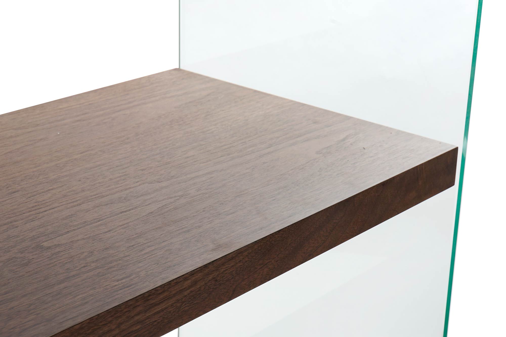 Estanteria Cristal Mdf 80X40X150 Nogal