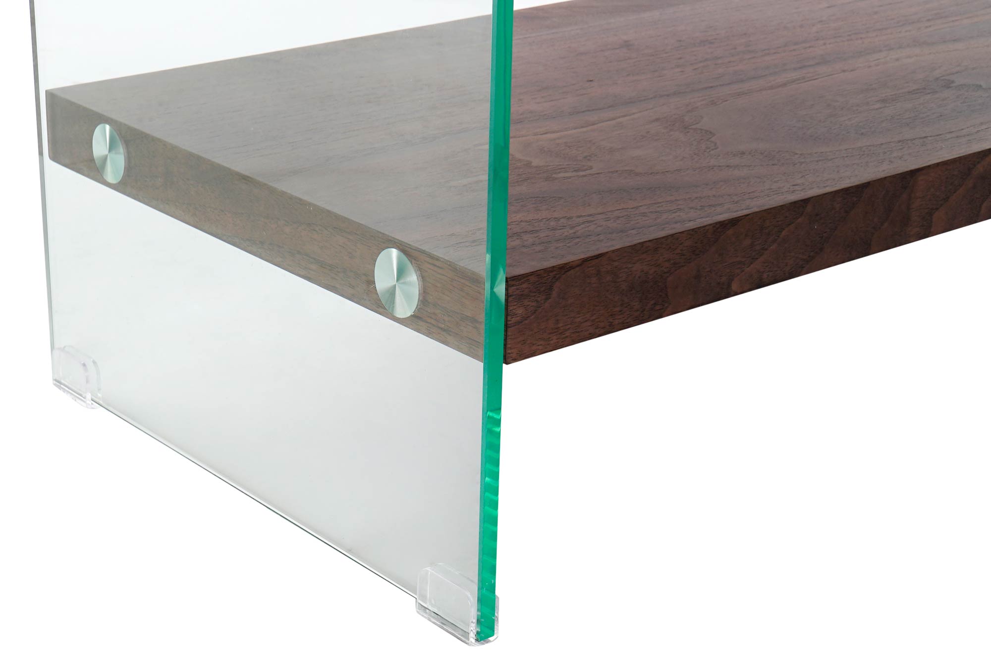 Estanteria Cristal Mdf 80X40X150 Nogal