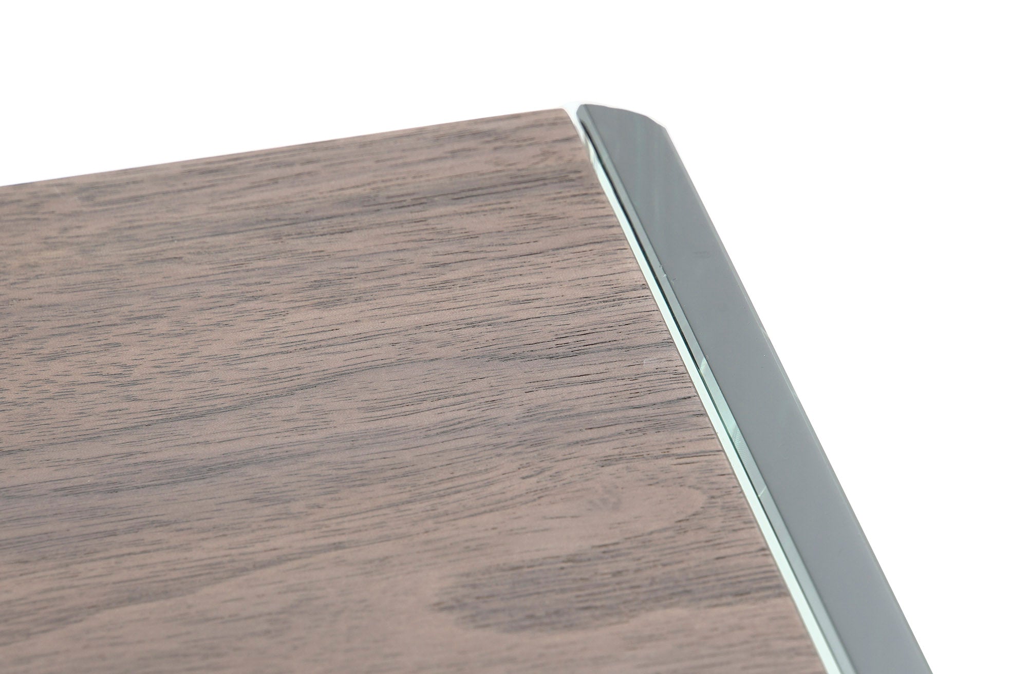 Consola Cristal Mdf 160X45X80 Nogal Marron