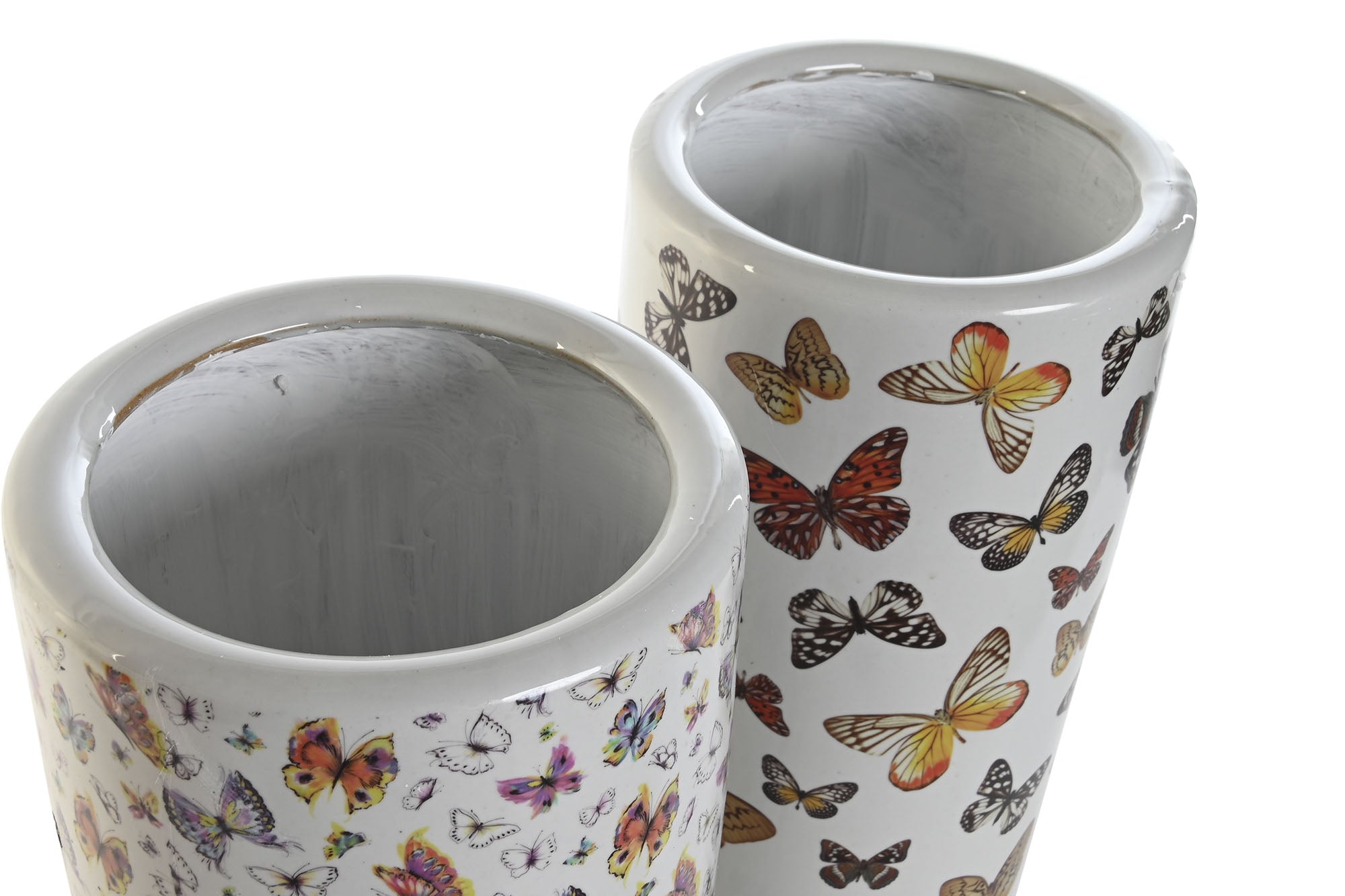 Paraguero Porcelana 19X19X45 Mariposas 2 Surt.