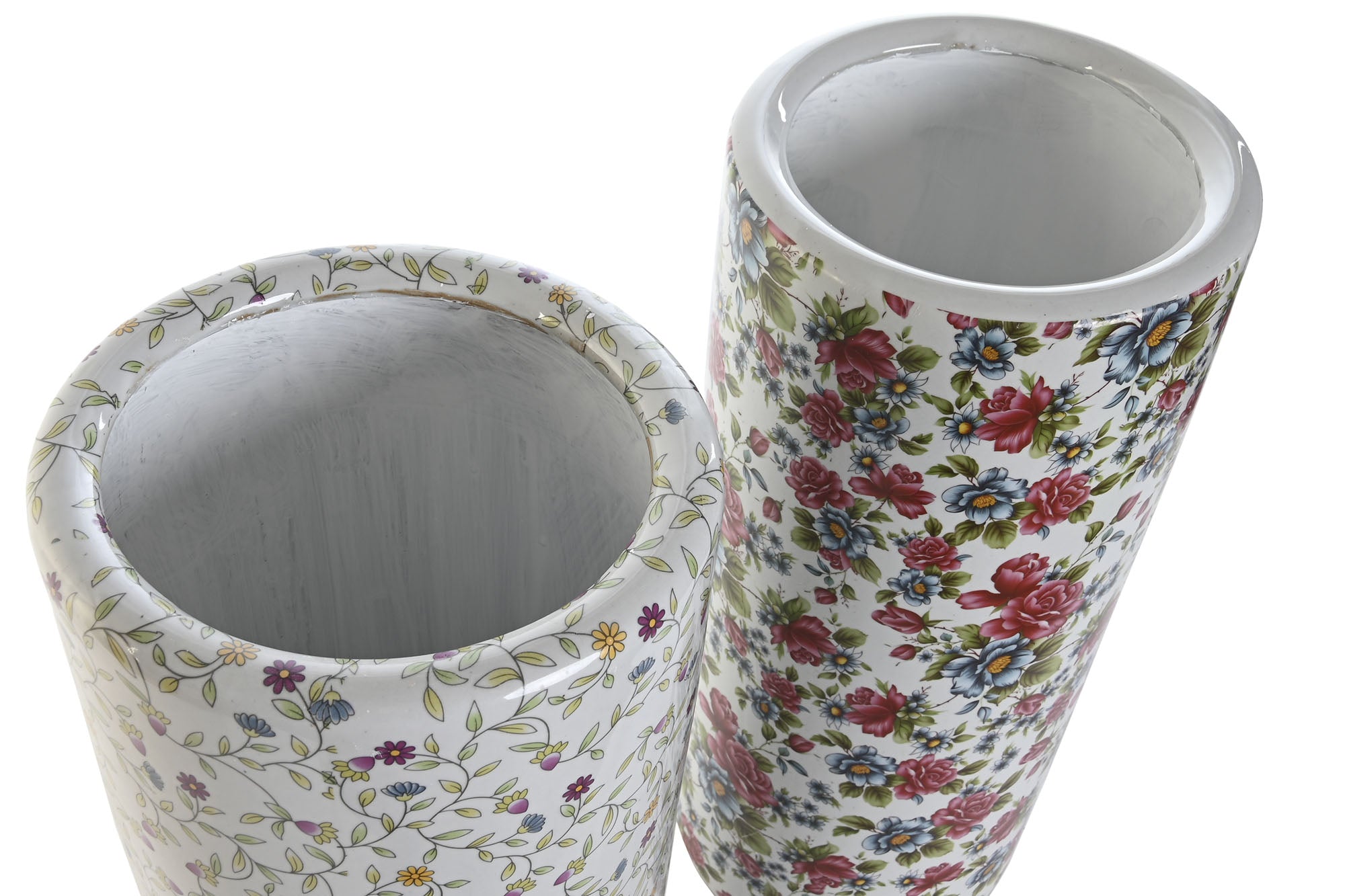 Paraguero Porcelana 19X19X45 Flores 2 Surt.