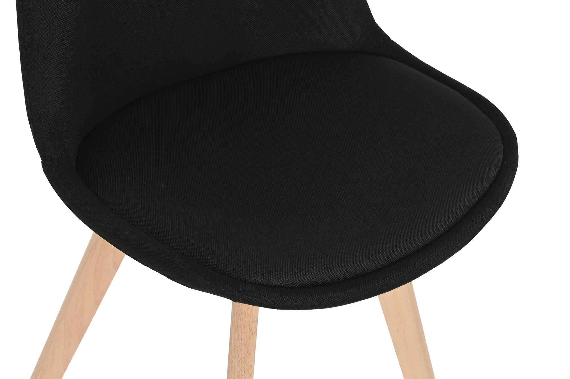 Beech Polyester Chair 48X56X83 Black Padding