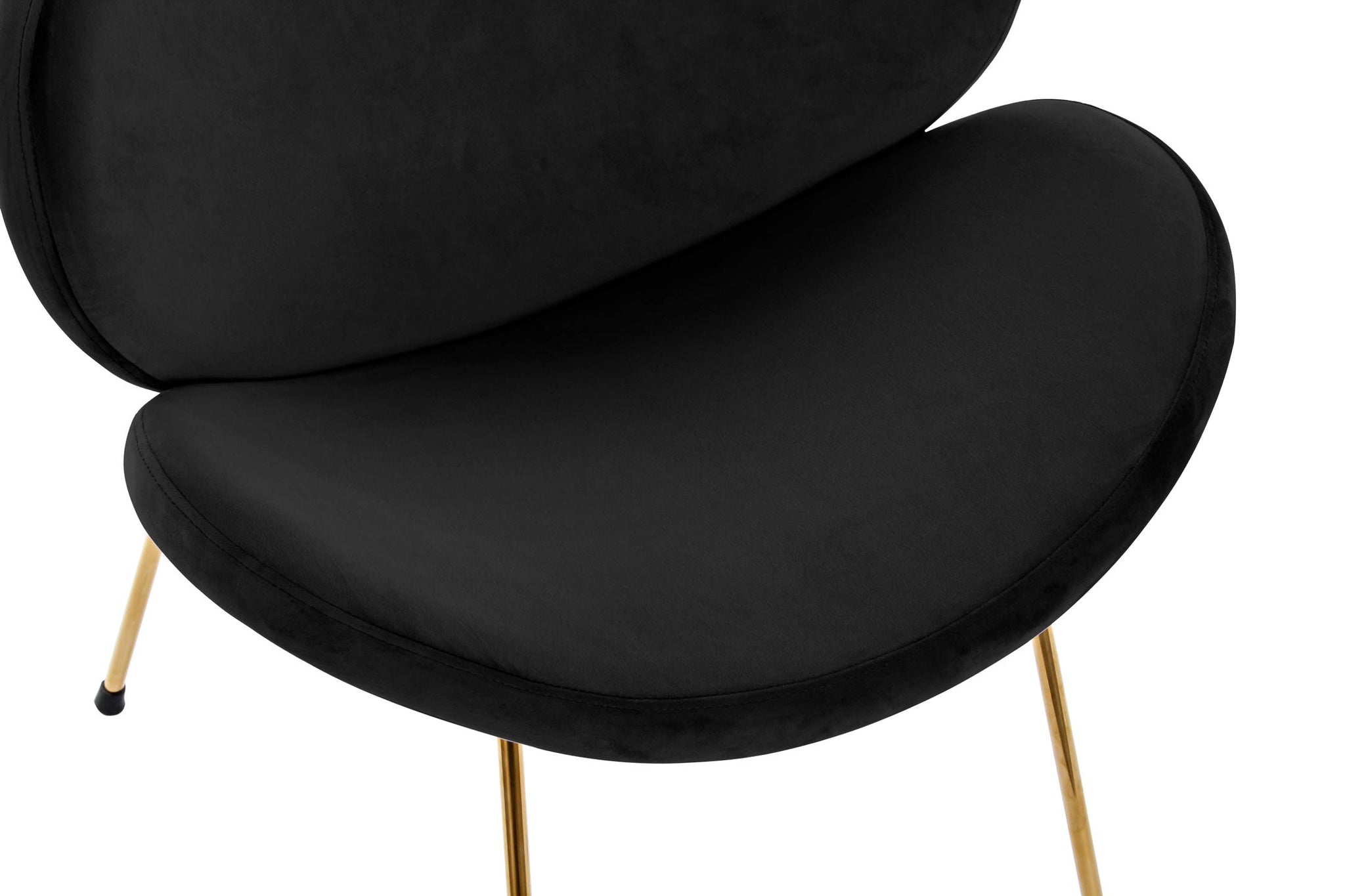 Silla Poliester Metal 62X58X73 Terciopelo Negro
