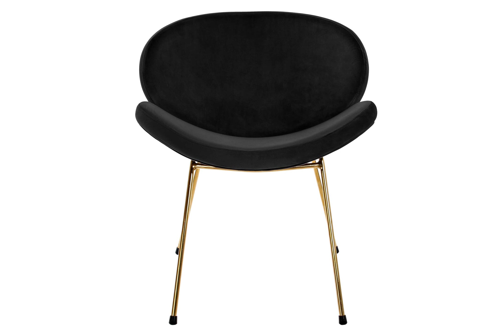 Silla Poliester Metal 62X58X73 Terciopelo Negro
