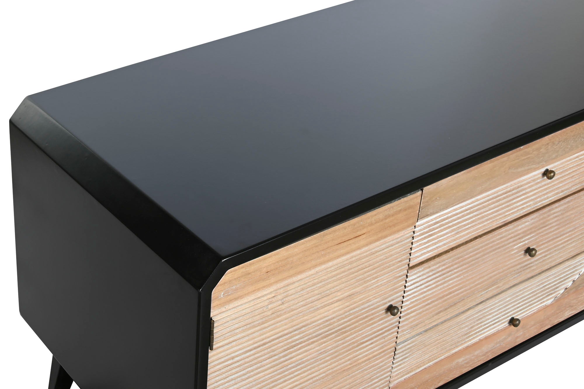 Móvel de TV de madeira 120x50x58 preto