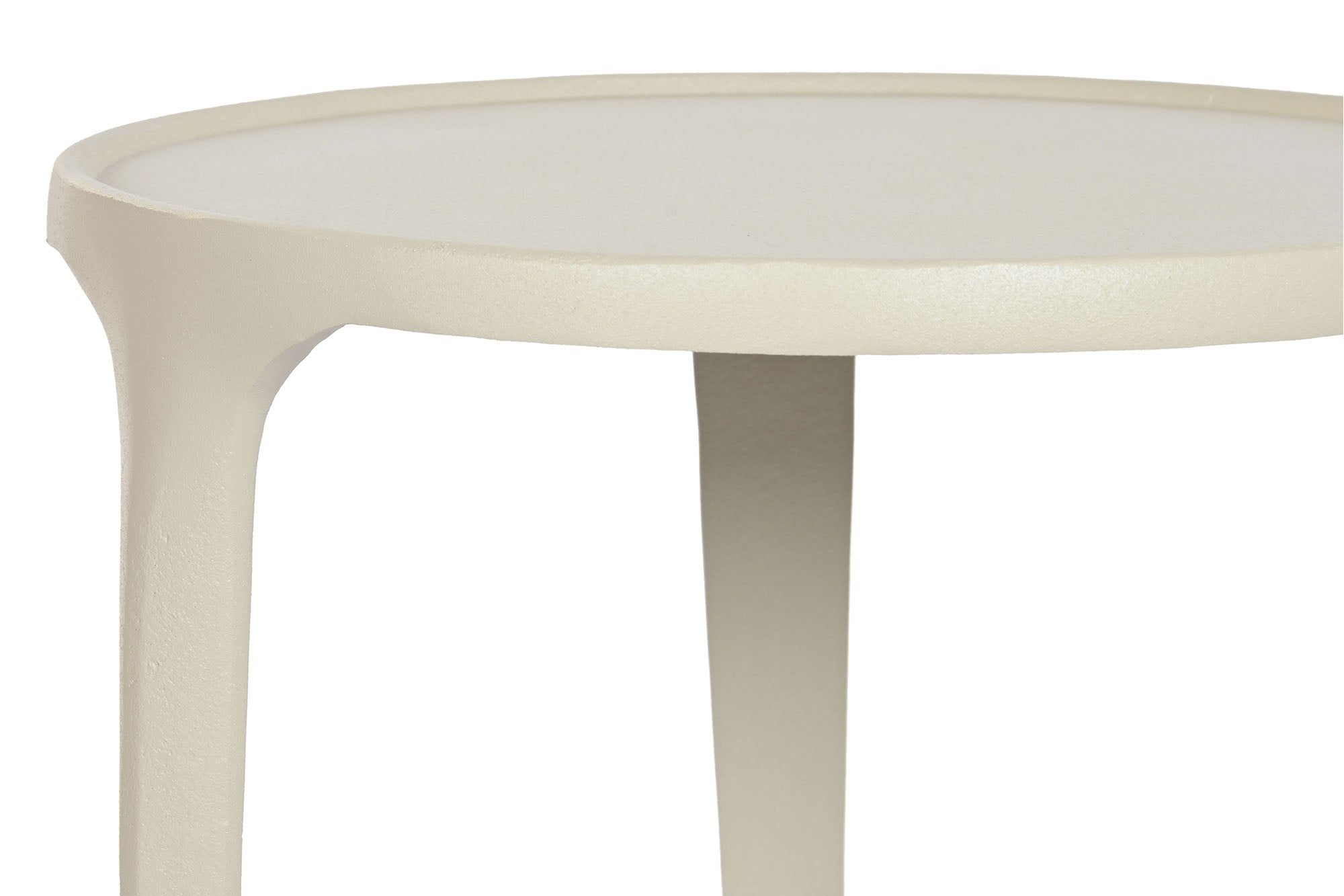 Side Table Set of 2 Aluminum 40X40X50 Pink