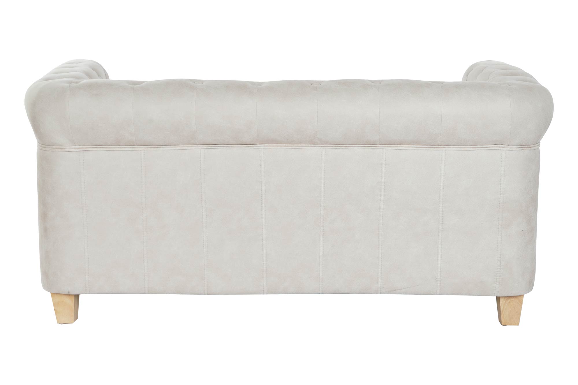 Sofa Poliester Madera 151X80X70 Capitone Blanco