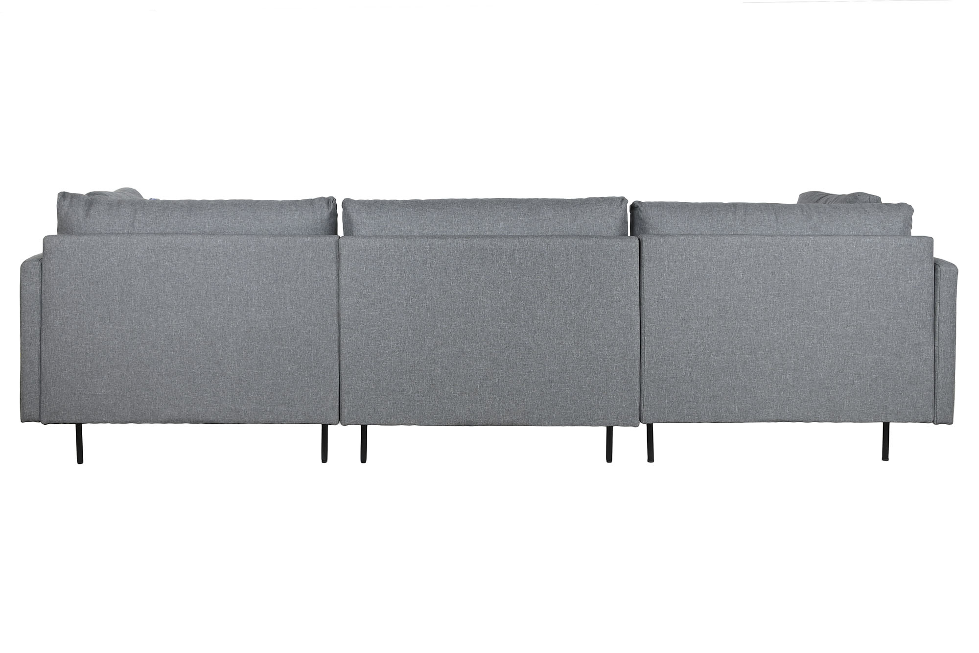 Polyester Metal Sofa 276X152.5X84 Gray