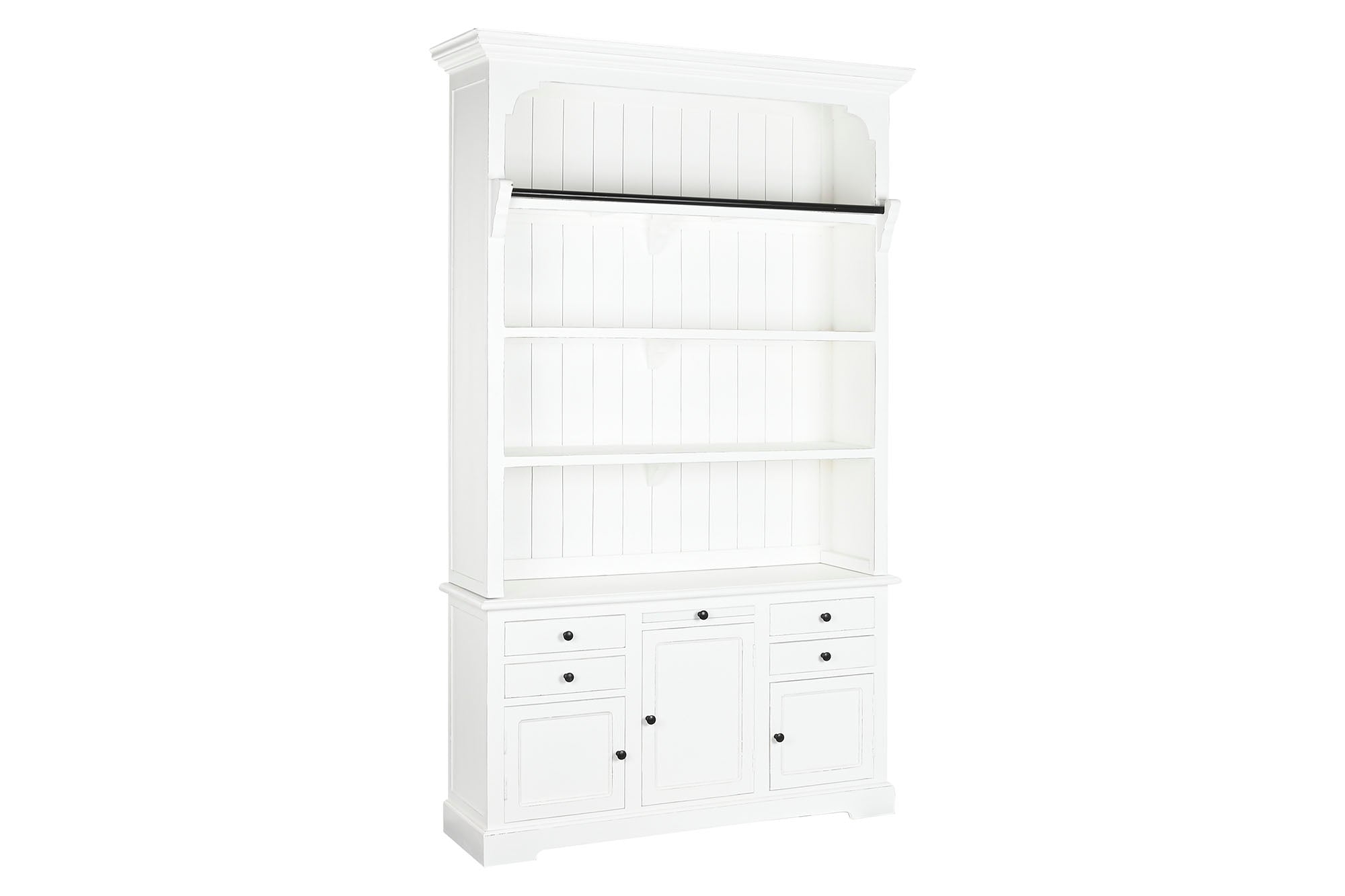 Estanteria Mdf 137X38X234 Escalera Blanco