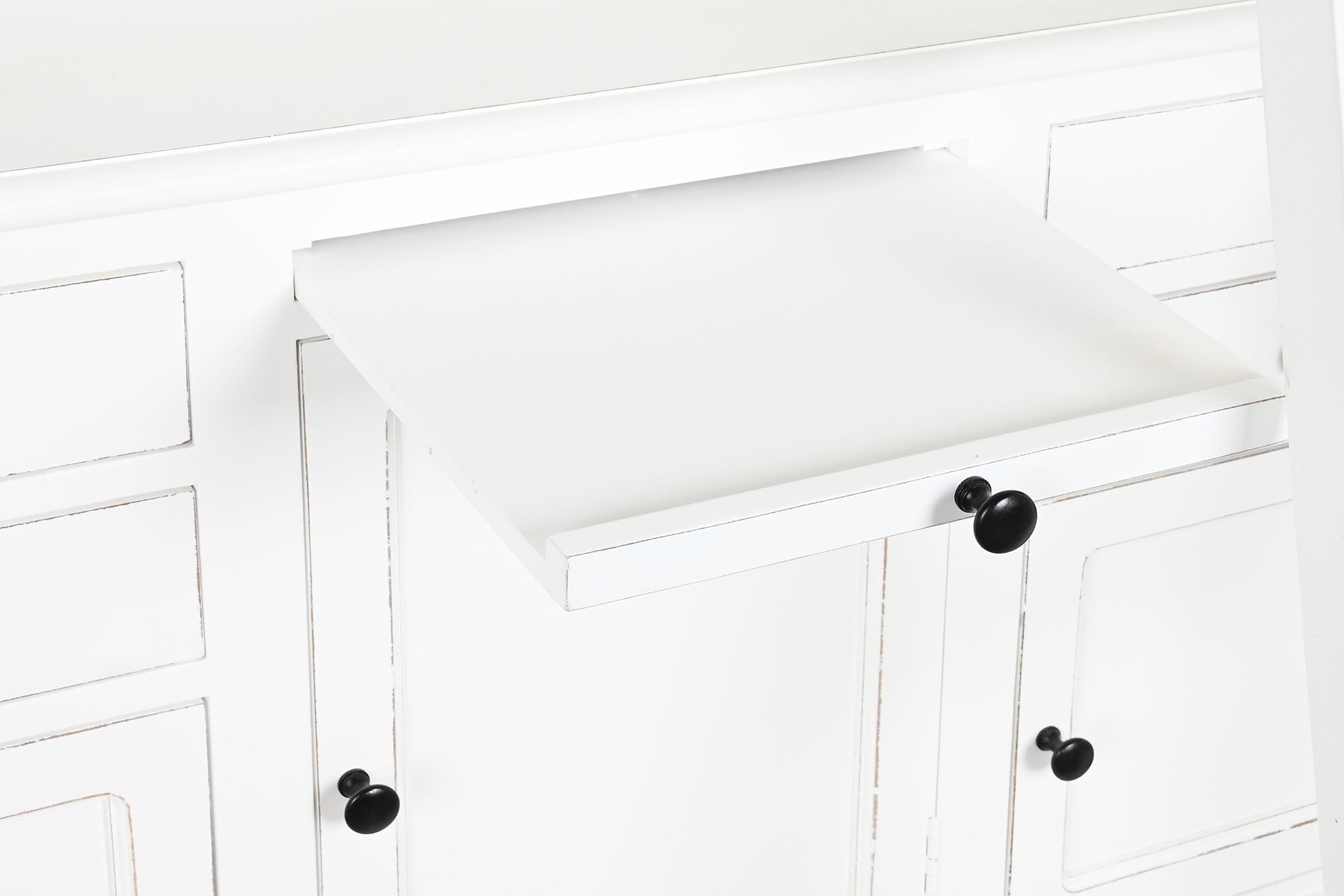 Estanteria Mdf 137X38X234 Escalera Blanco