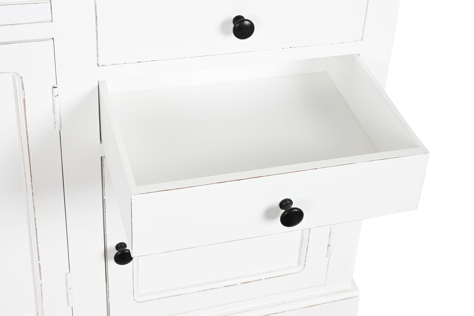 Estanteria Mdf 137X38X234 Escalera Blanco