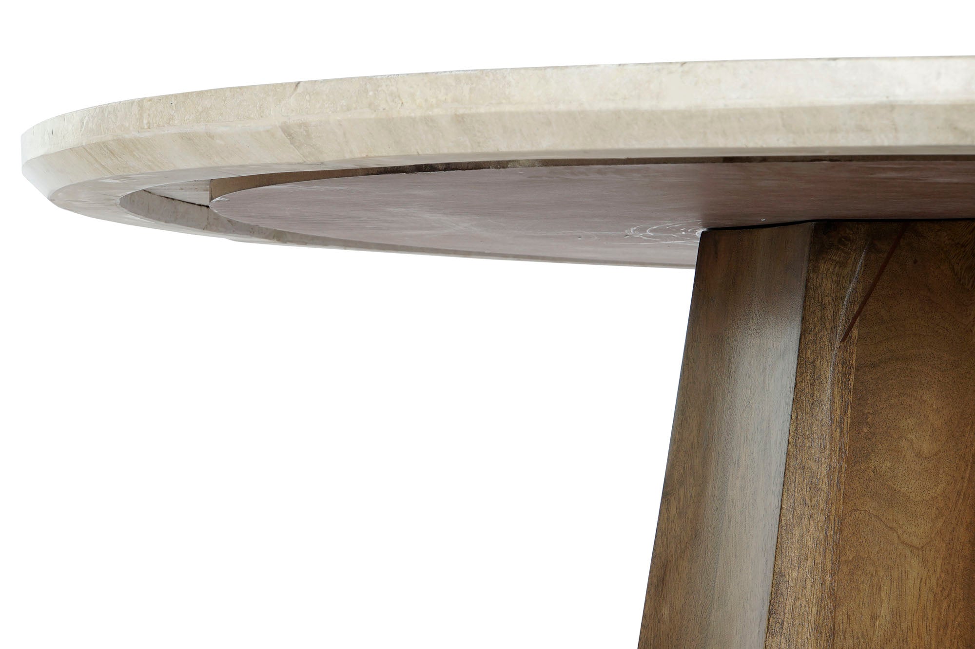 Mesa Comedor Mango Marmol 120X120X78 Beige