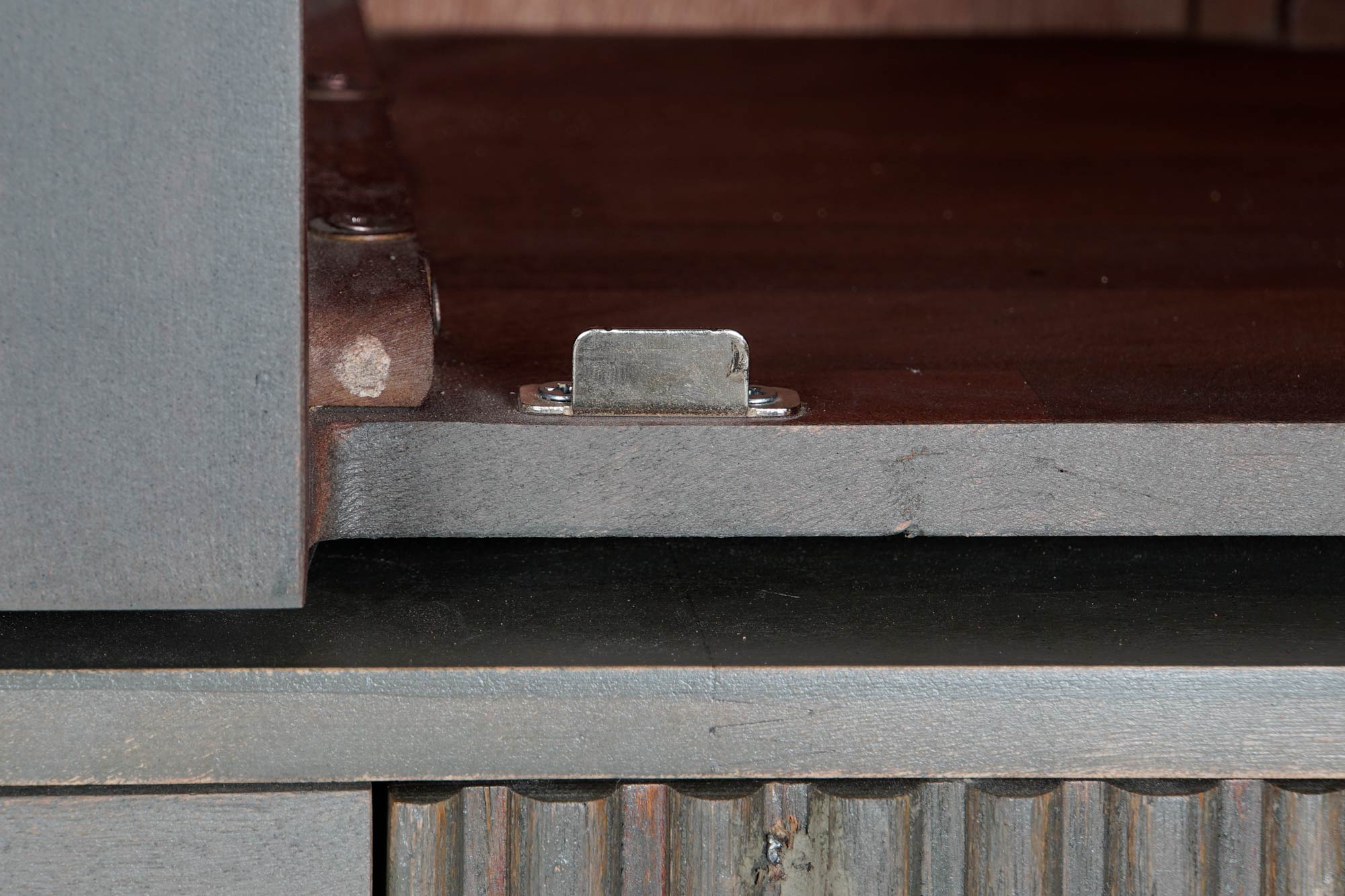 Vitrine de Cristal Jamun 177X40X180 Cinza