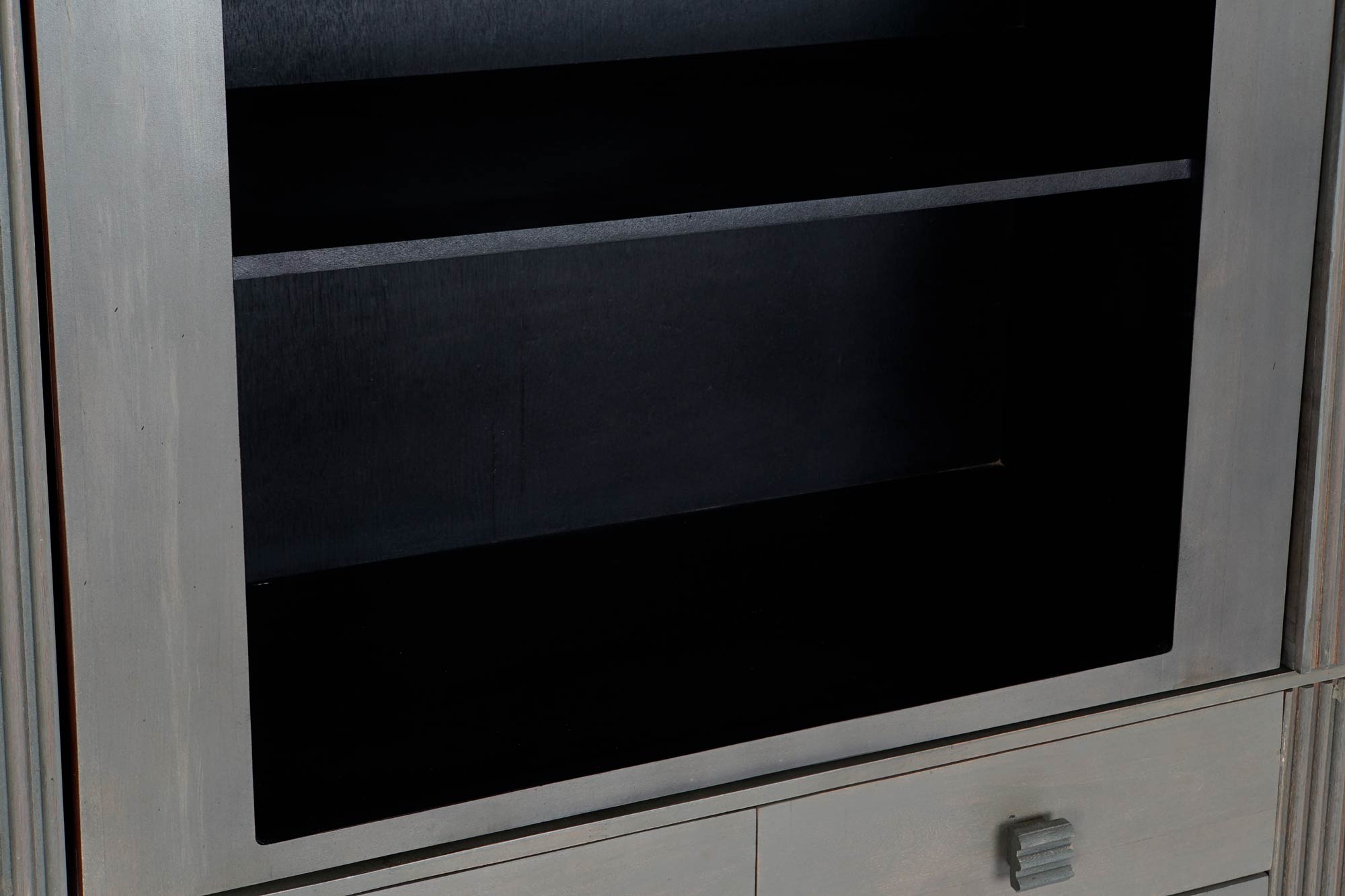 Vitrine de Cristal Jamun 177X40X180 Cinza