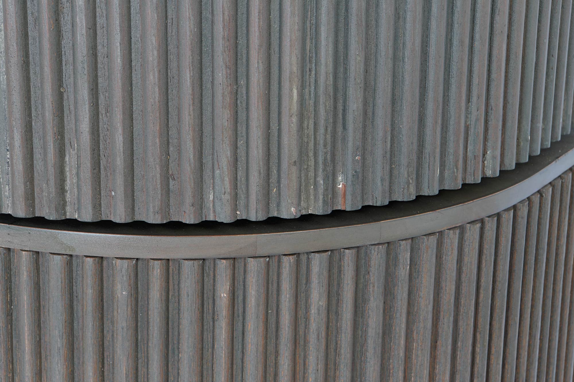 Vitrine de Cristal Jamun 177X40X180 Cinza