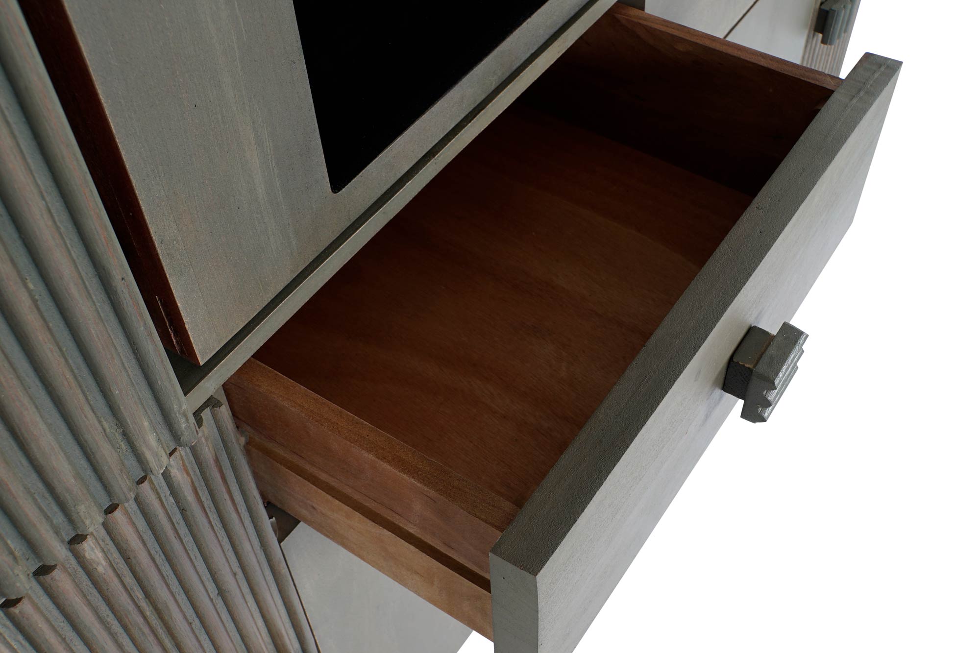 Vitrine de Cristal Jamun 177X40X180 Cinza