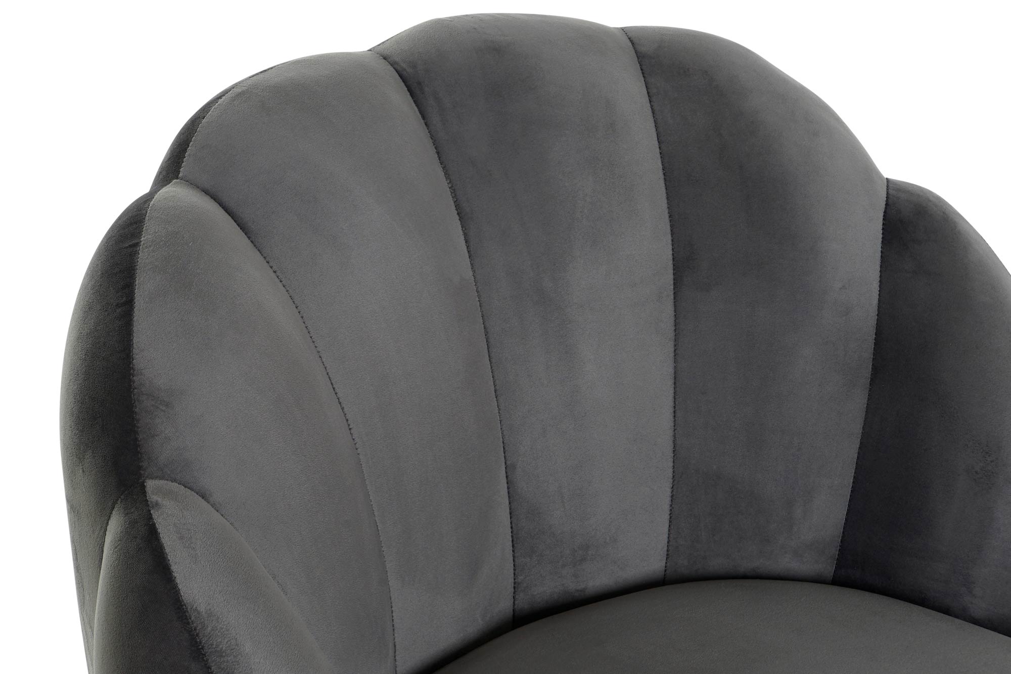 Polyester Metal Armchair 86X80X85 Dark Grey