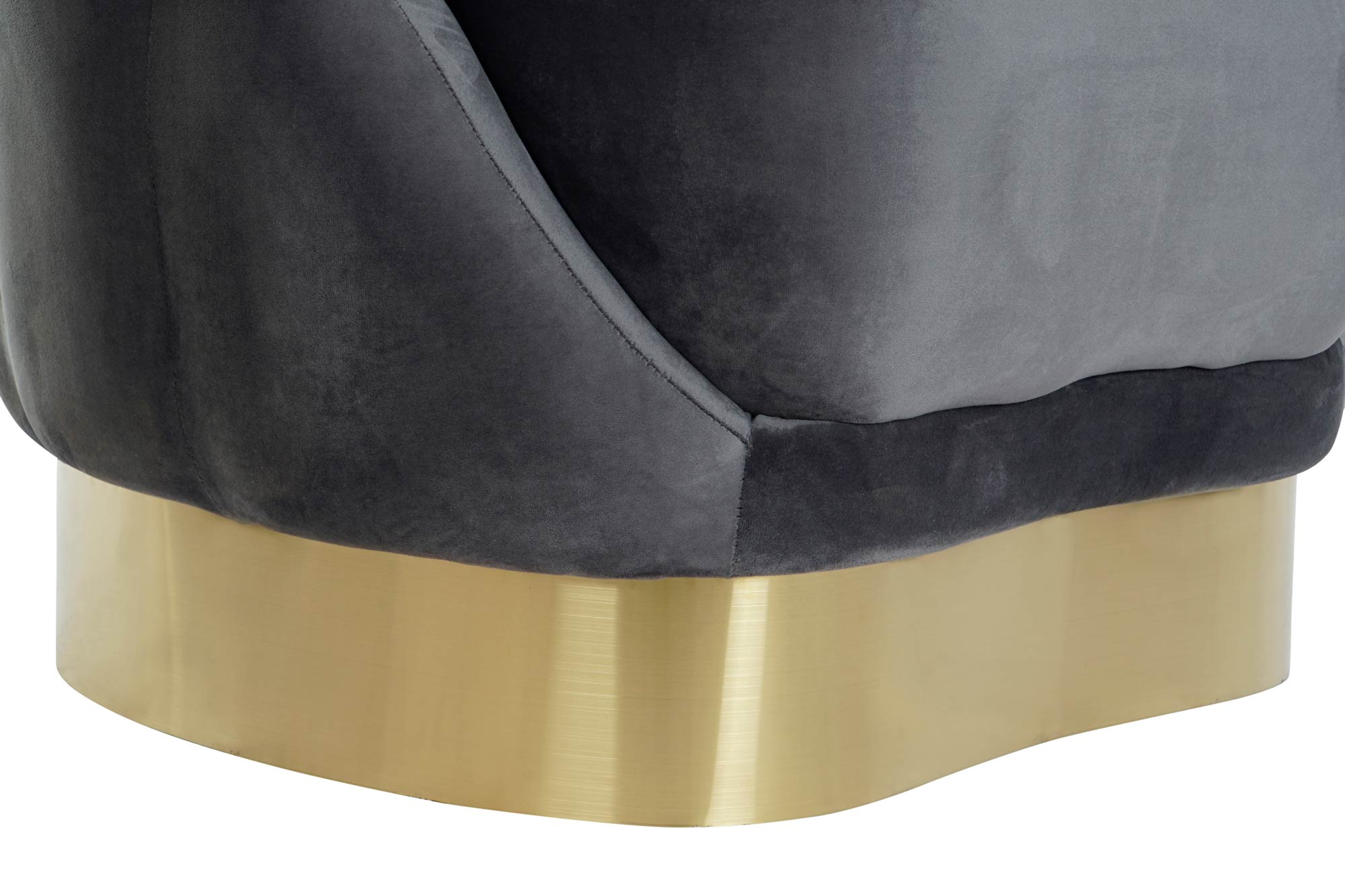 Polyester Metal Armchair 86X80X85 Dark Grey