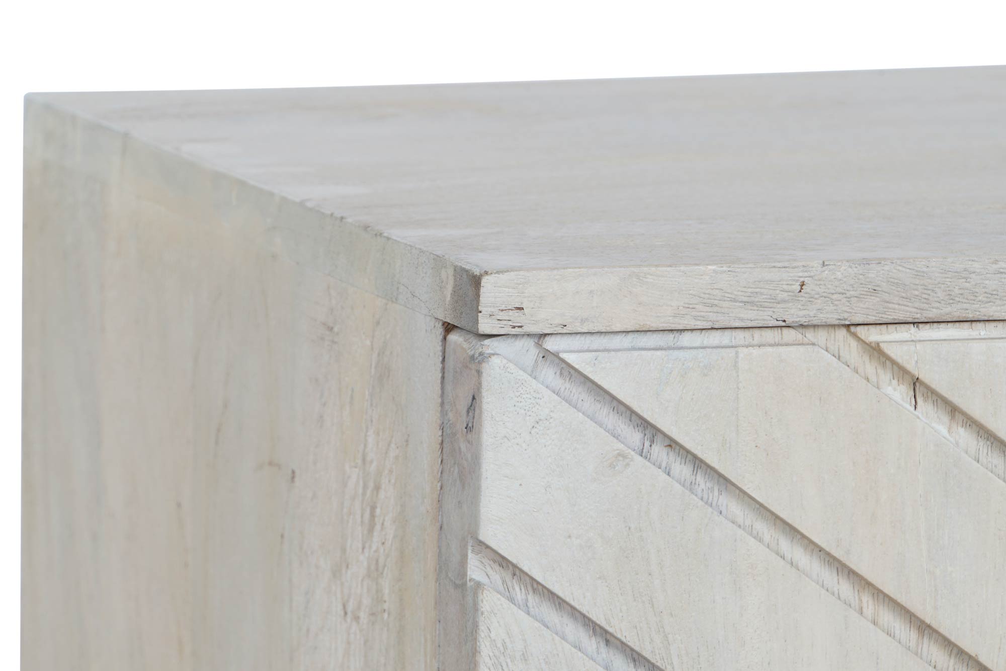 Móvel de TV de metal Mango 175x40x60 bege losango