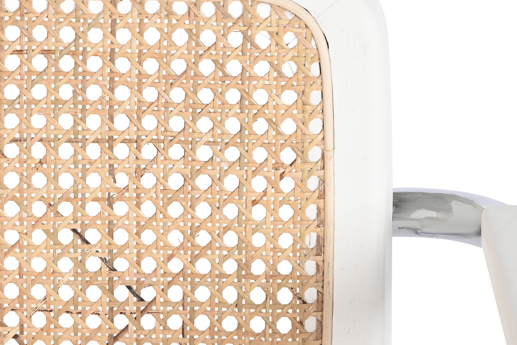 Elm Rattan Chair 65.5x62x79 White