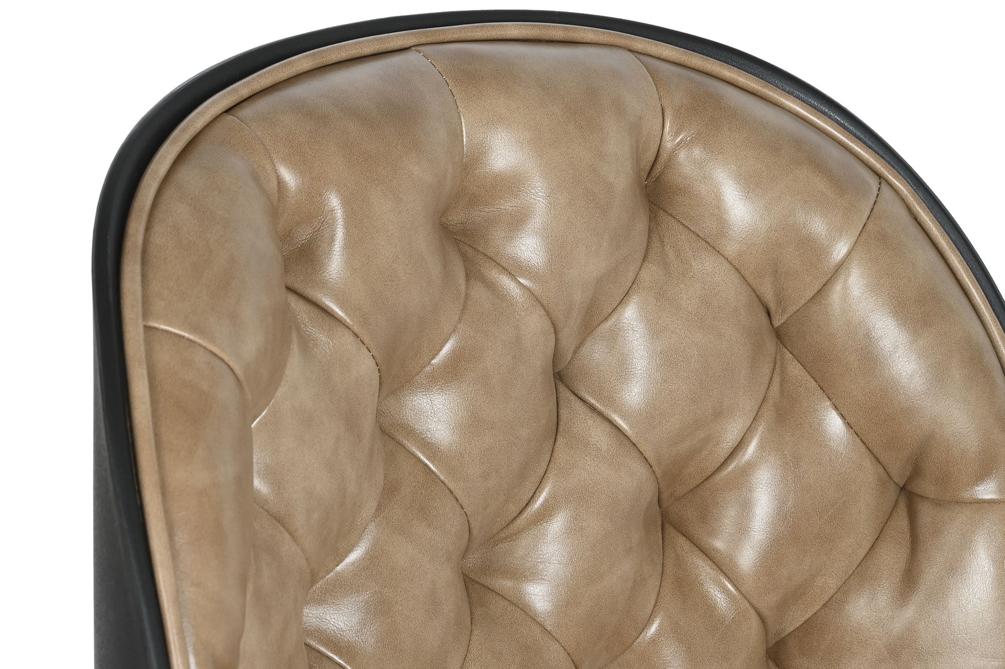 PP Metal Chair 47.5X57.5X83 89 Wheels Light Brown