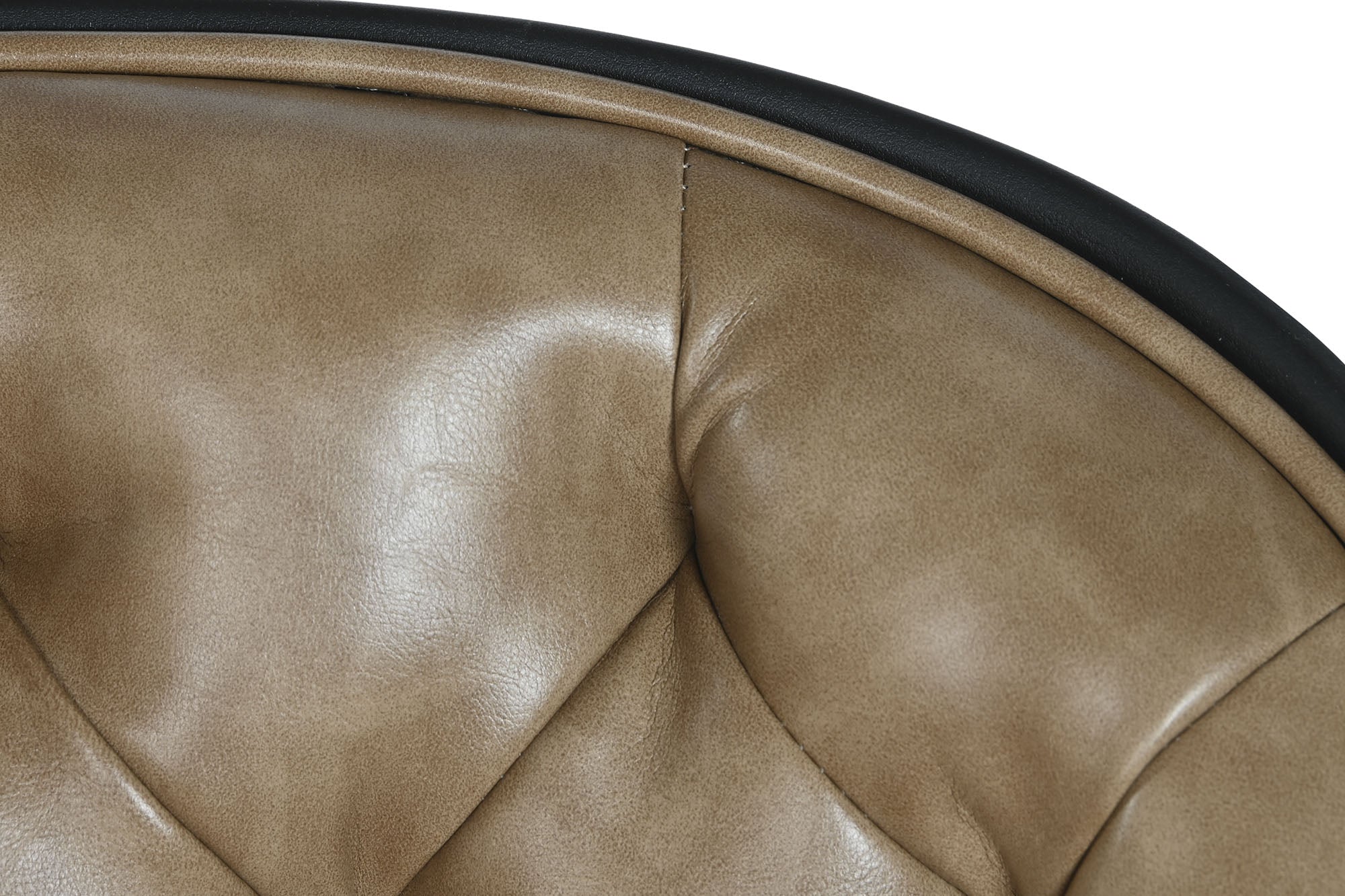 PP Metal Chair 47.5X57.5X83 89 Wheels Light Brown