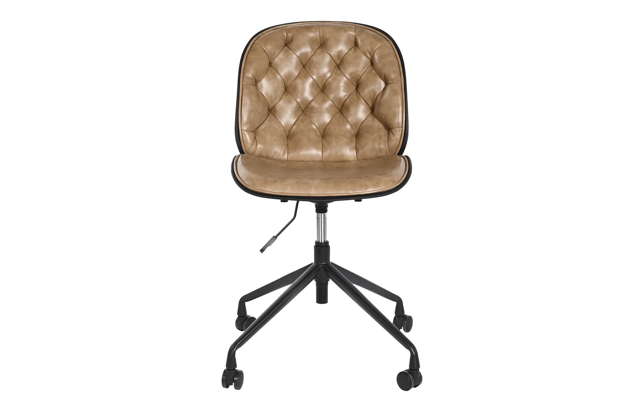 PP Metal Chair 47.5X57.5X83 89 Wheels Light Brown