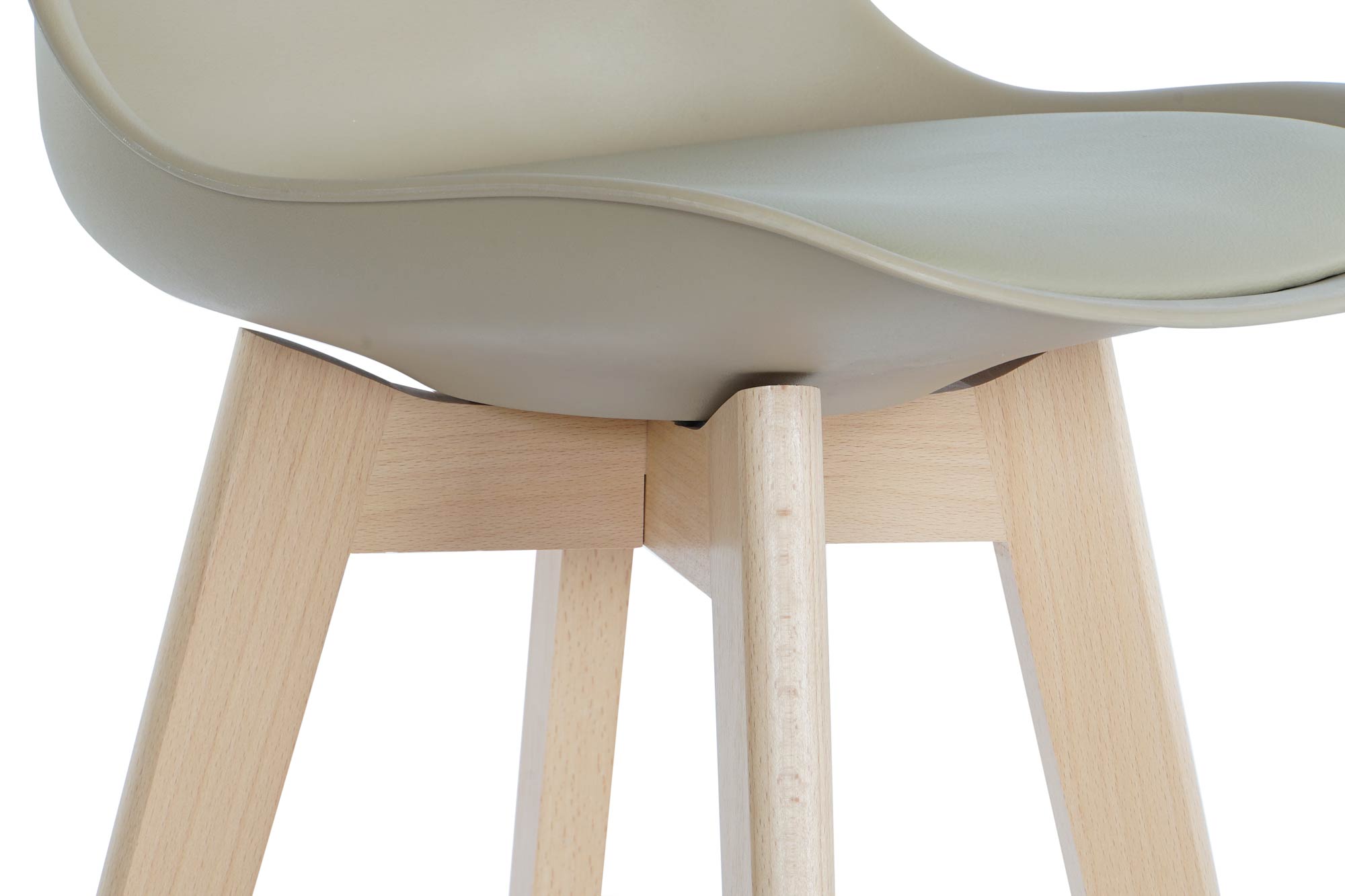 Beech Pu Stool 48.5X55X109 Beige