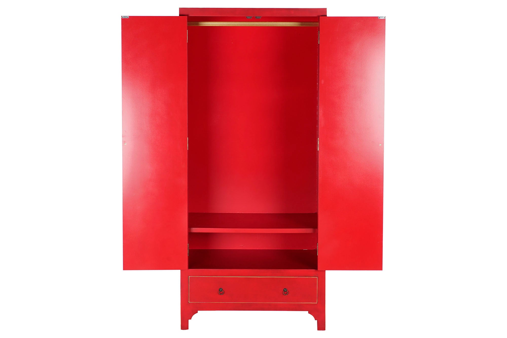 Guarda-roupa Fir MDF 85,5X50,5X186,2 45,00 Vermelho