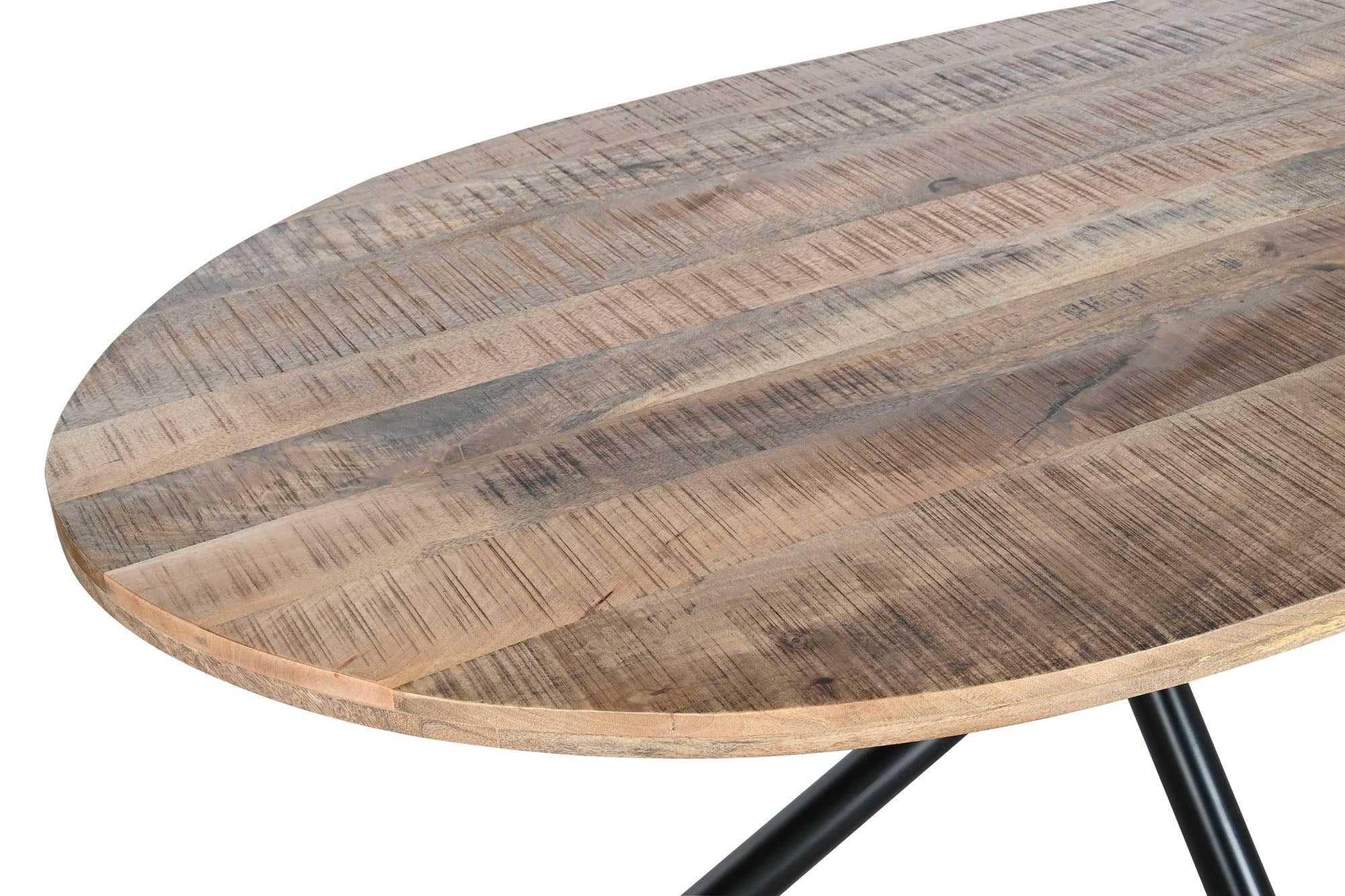 Mesa Comedor Metal Mango 200X100X76 28,80 Natural