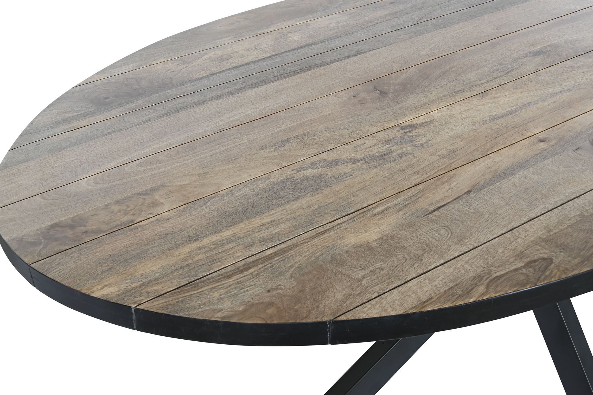 Mesa Comedor Metal Mango 200X100X76 Natural