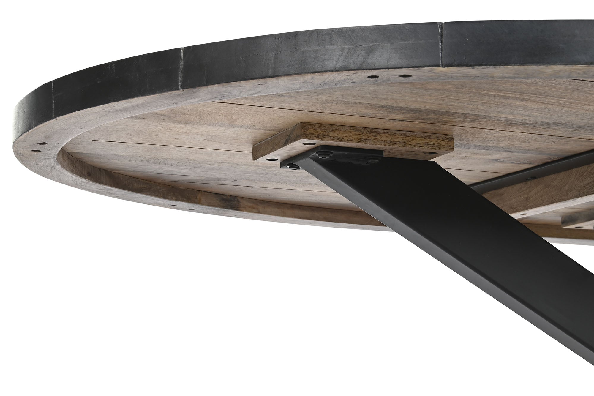 Mesa Comedor Metal Mango 200X100X76 Natural