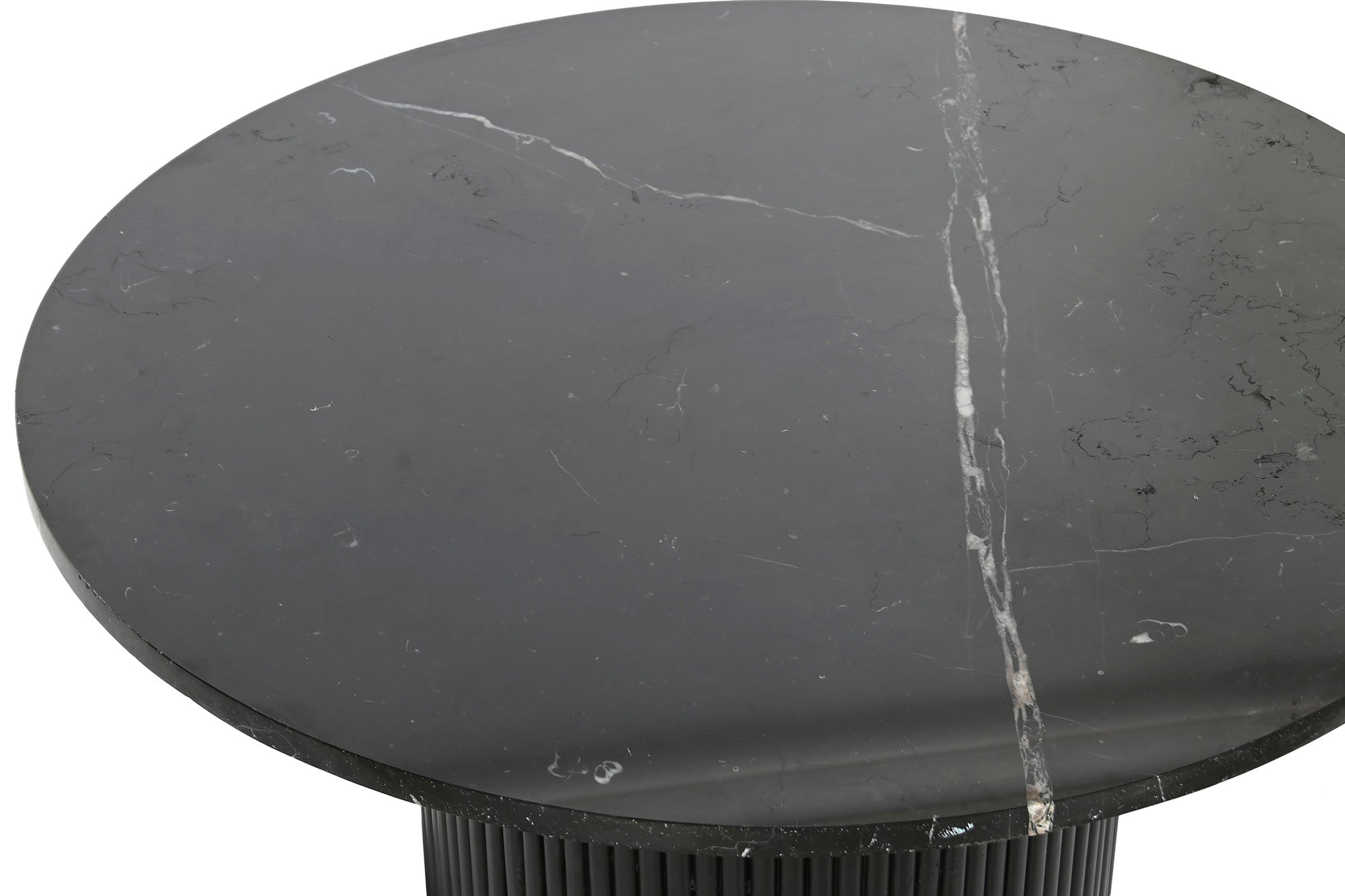 Mesa Centro Marmol Madera 80X80X42 Negro