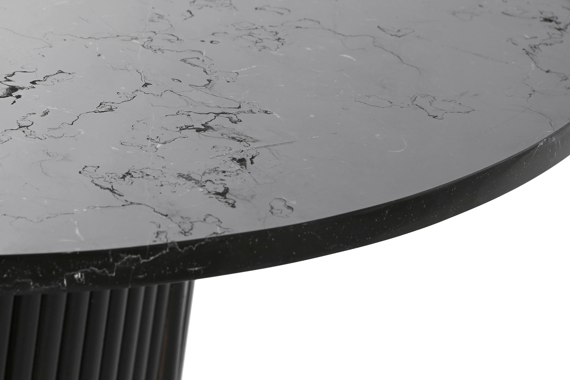 Mesa Centro Marmol Madera 80X80X42 Negro