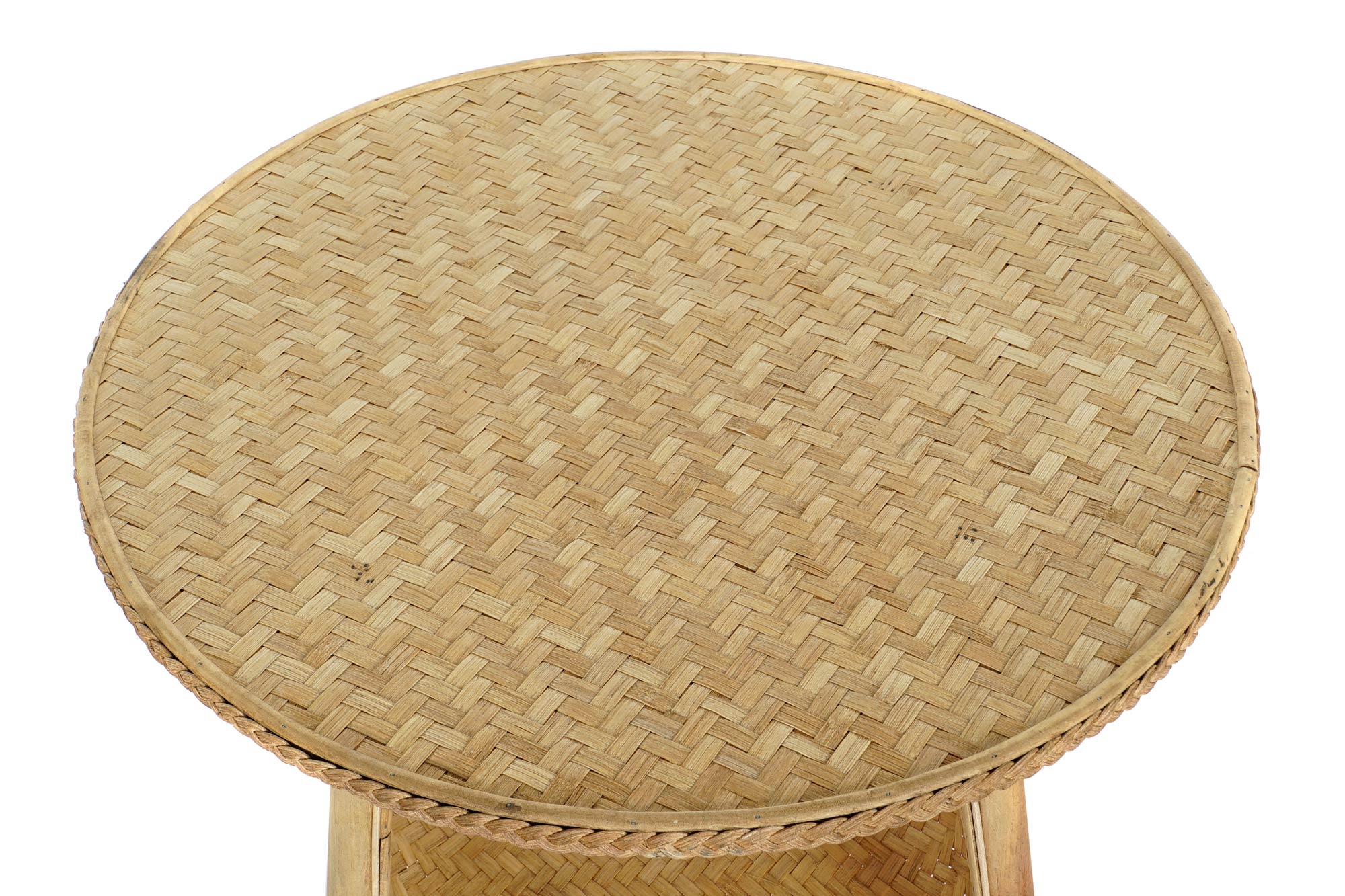 Mesa lateral Bambu Ratan 61X61X49 Natural