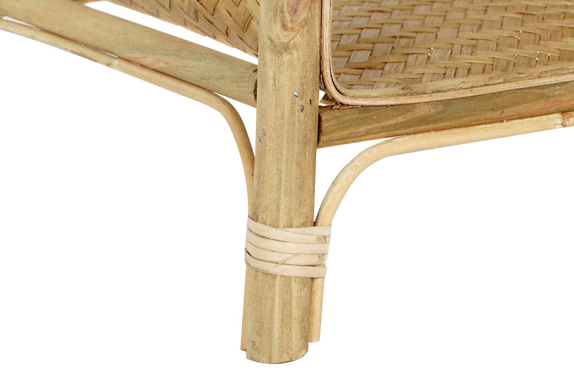 Mesa lateral Bambu Ratan 61X61X49 Natural