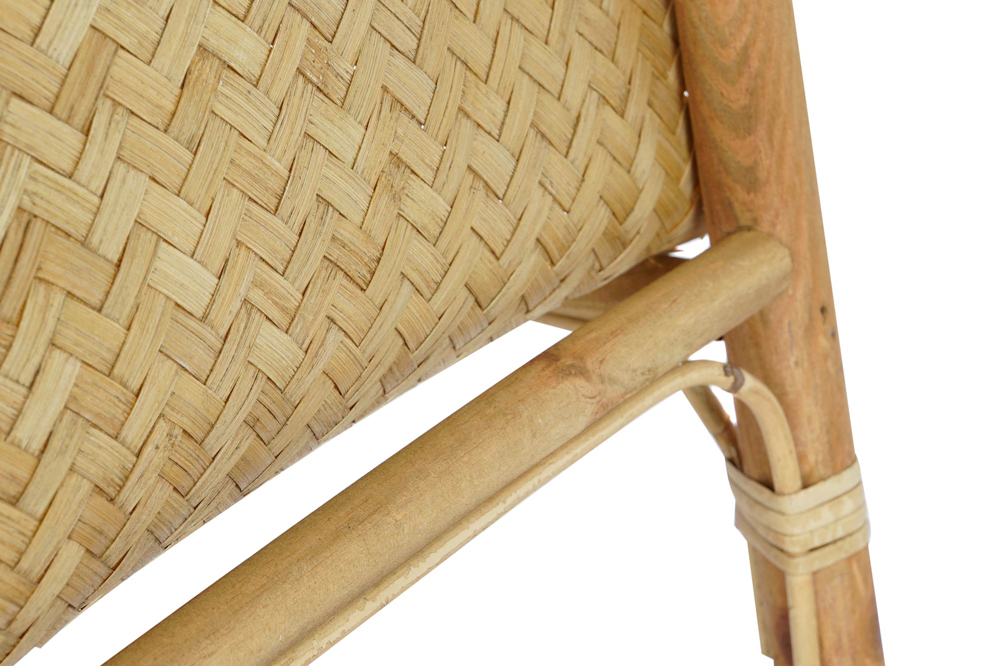 Mesa lateral Bambu Ratan 61X61X49 Natural