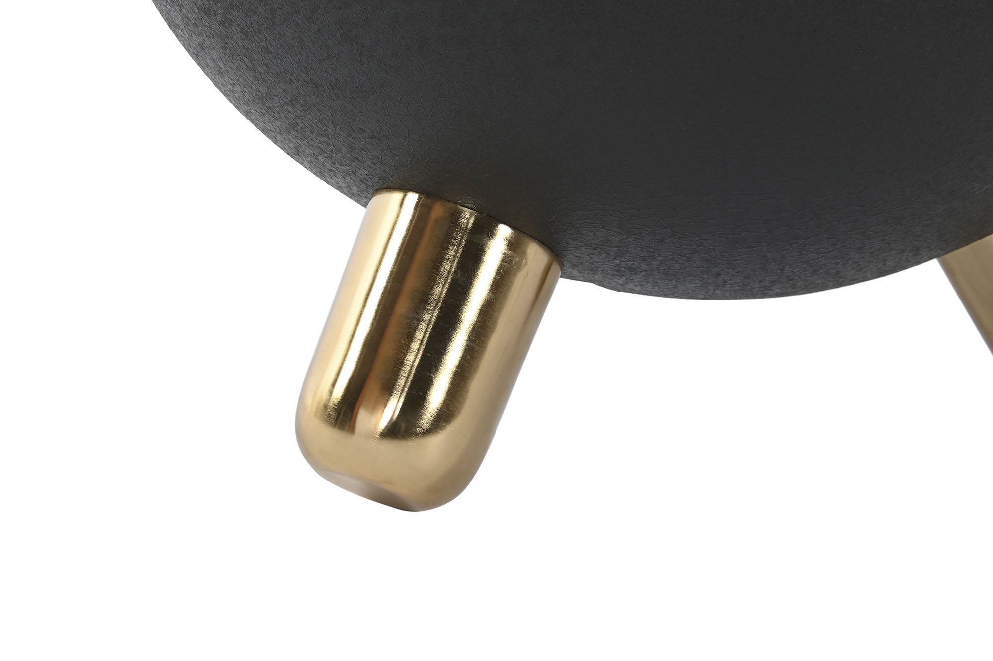 Iron Side Table 51x51x44 Rough Black