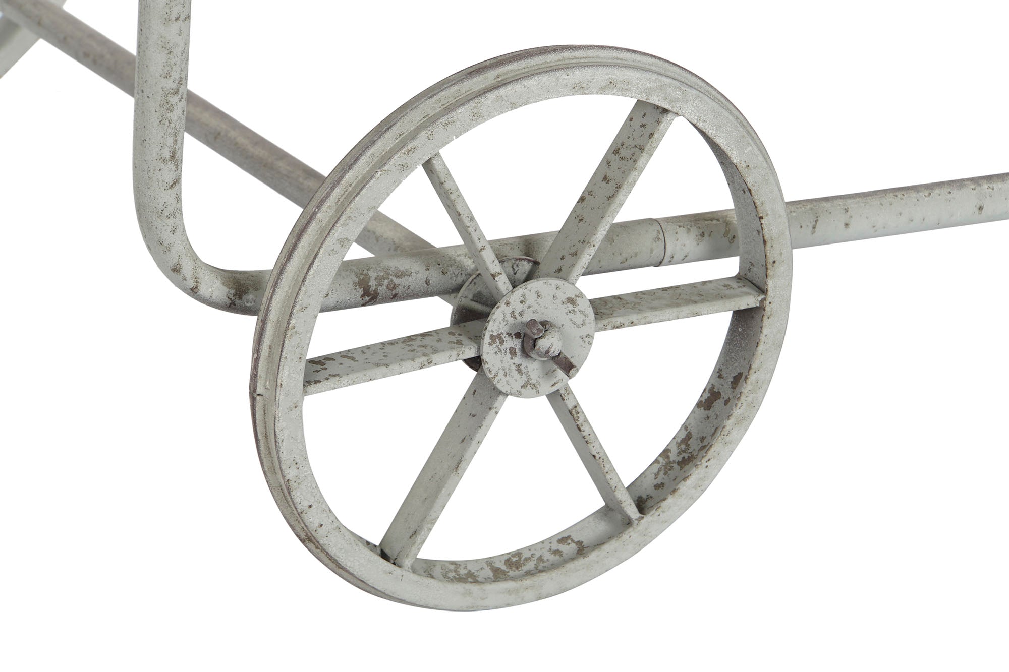Carro Abeto Metal 110X67X46 Carro Rustico Natural