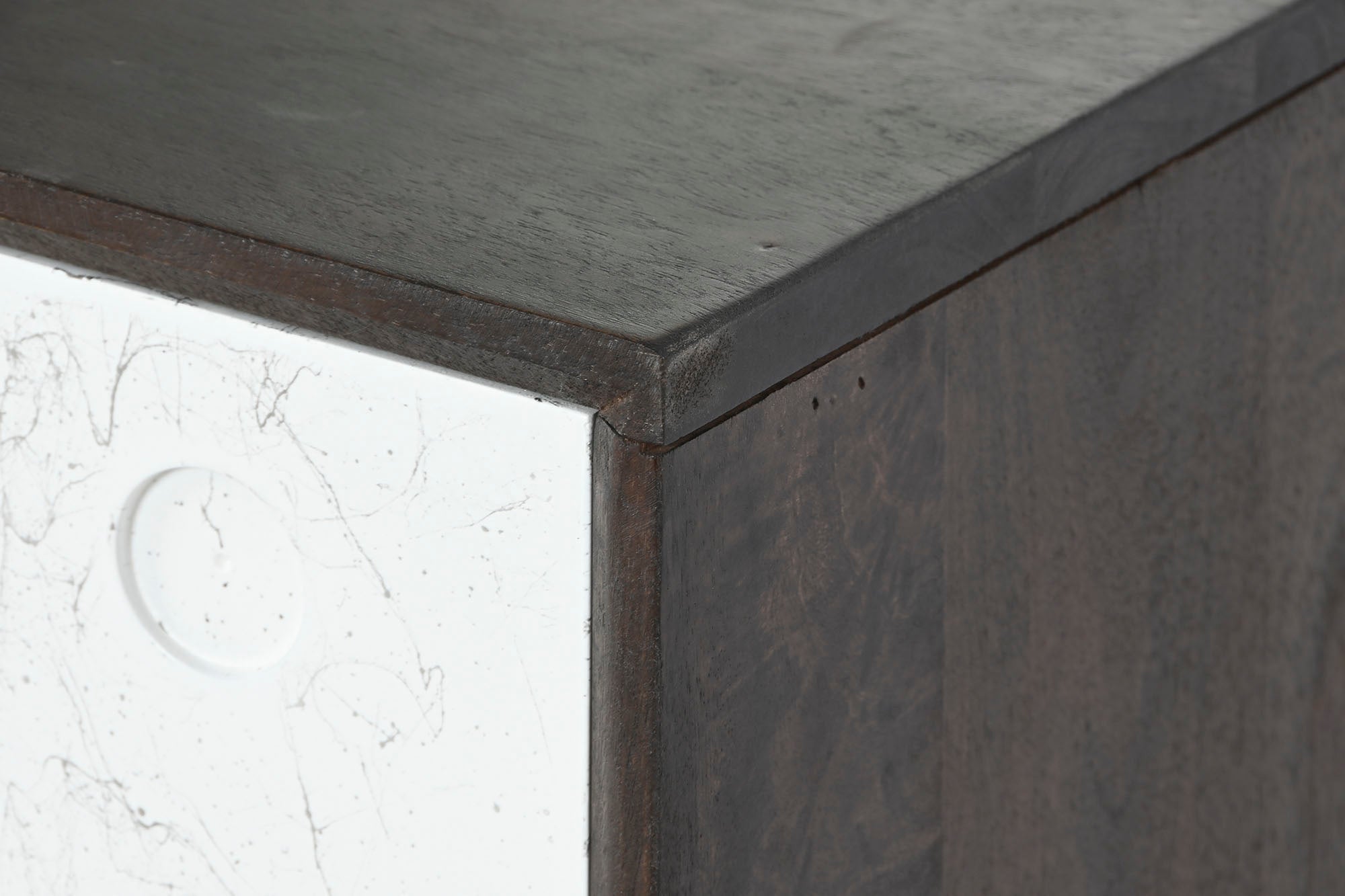 Aparador de metal Mango 90X43X82 Branco