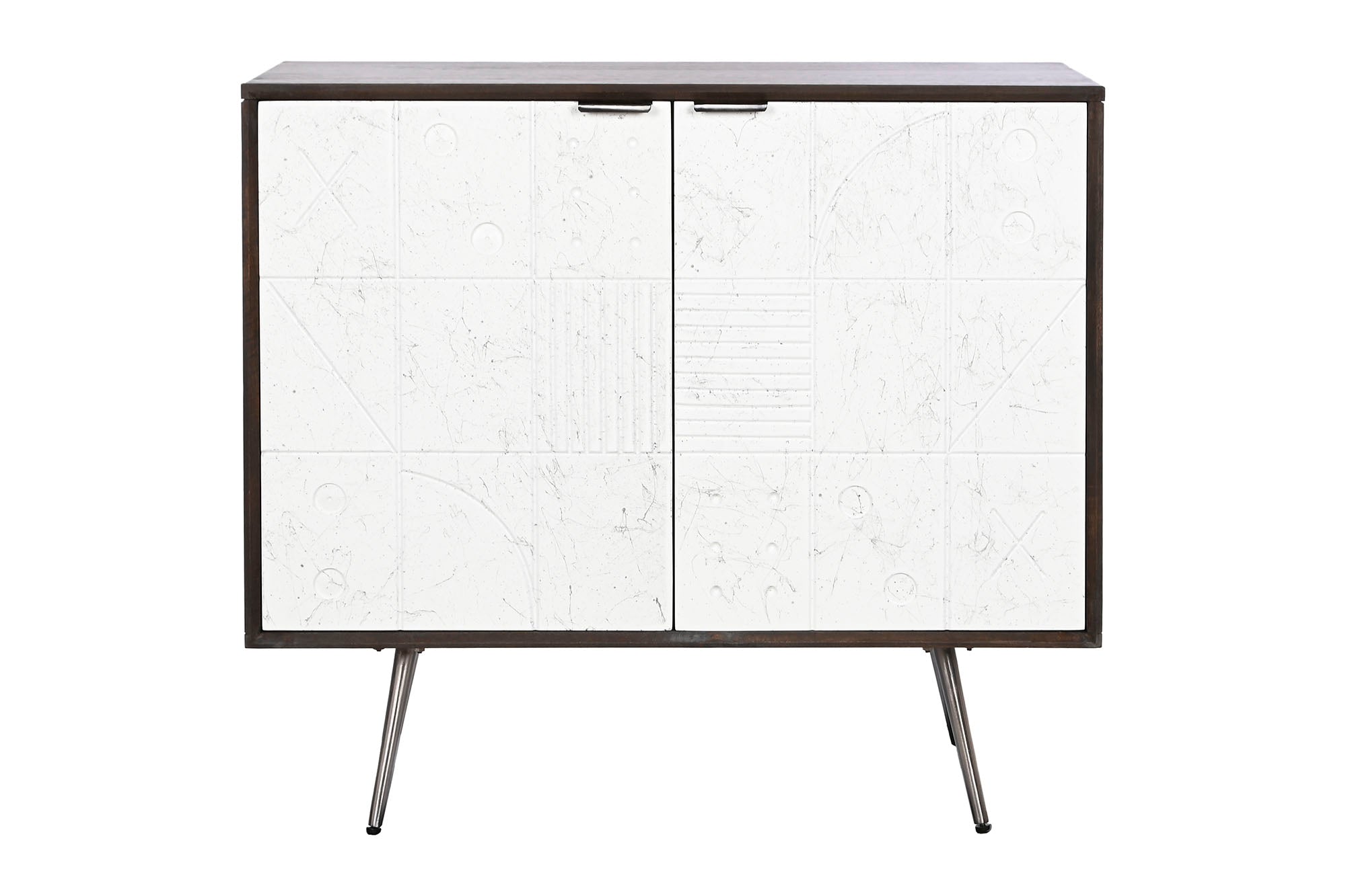 Mango Metal Sideboard 90X43X82 White