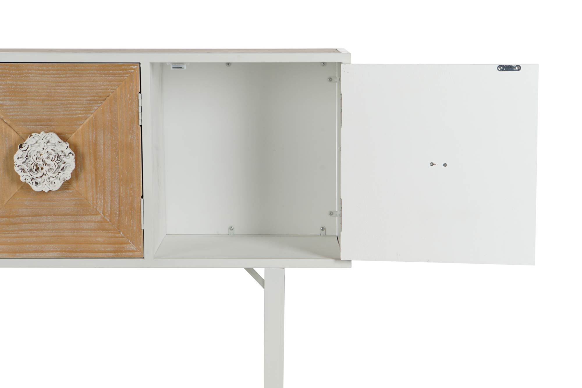 Fir Metal Console 120X35X90 White