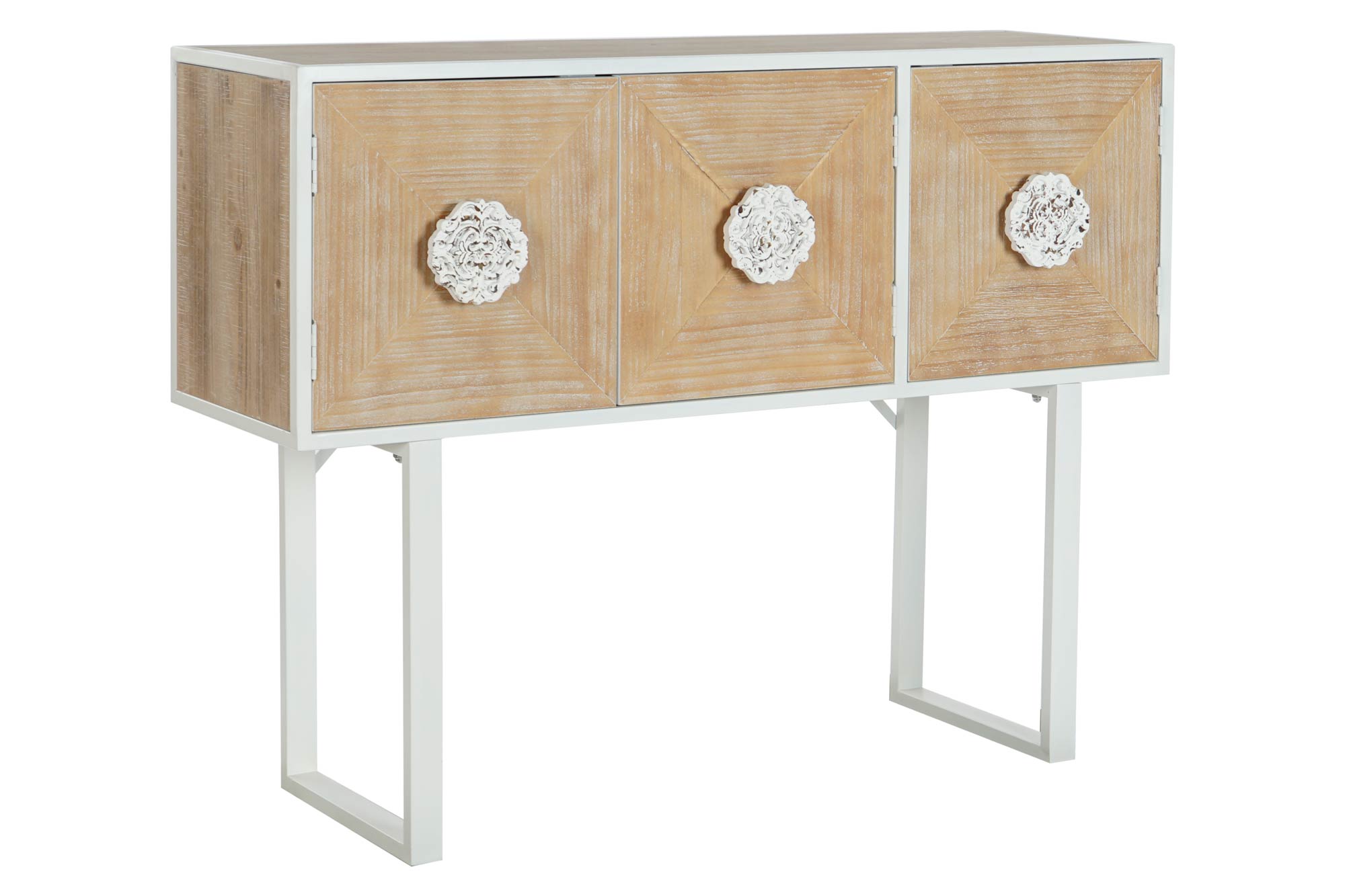 Fir Metal Console 120X35X90 White