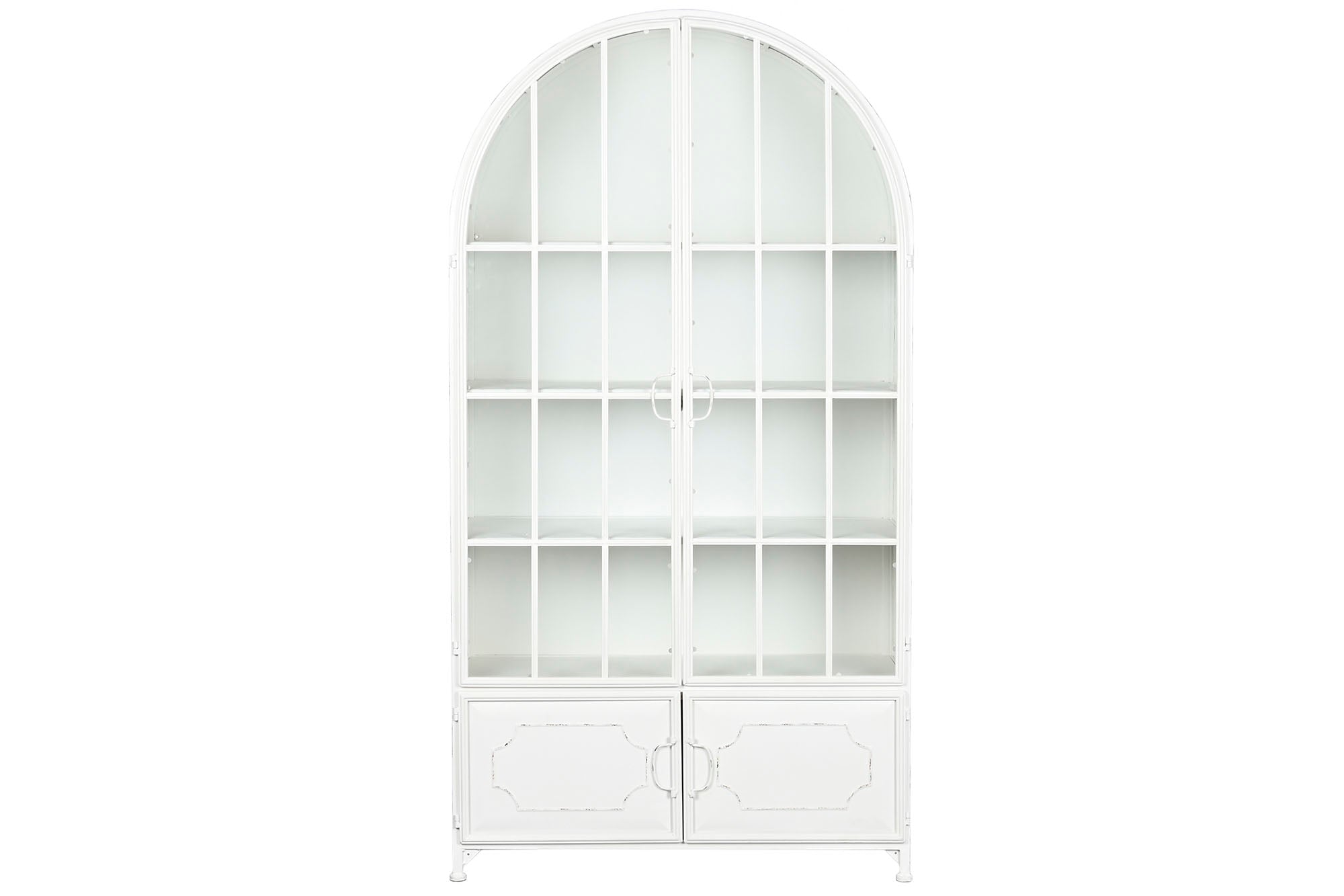 Vitrina Metal Cristal 91X36,5X172 44,50 Blanco