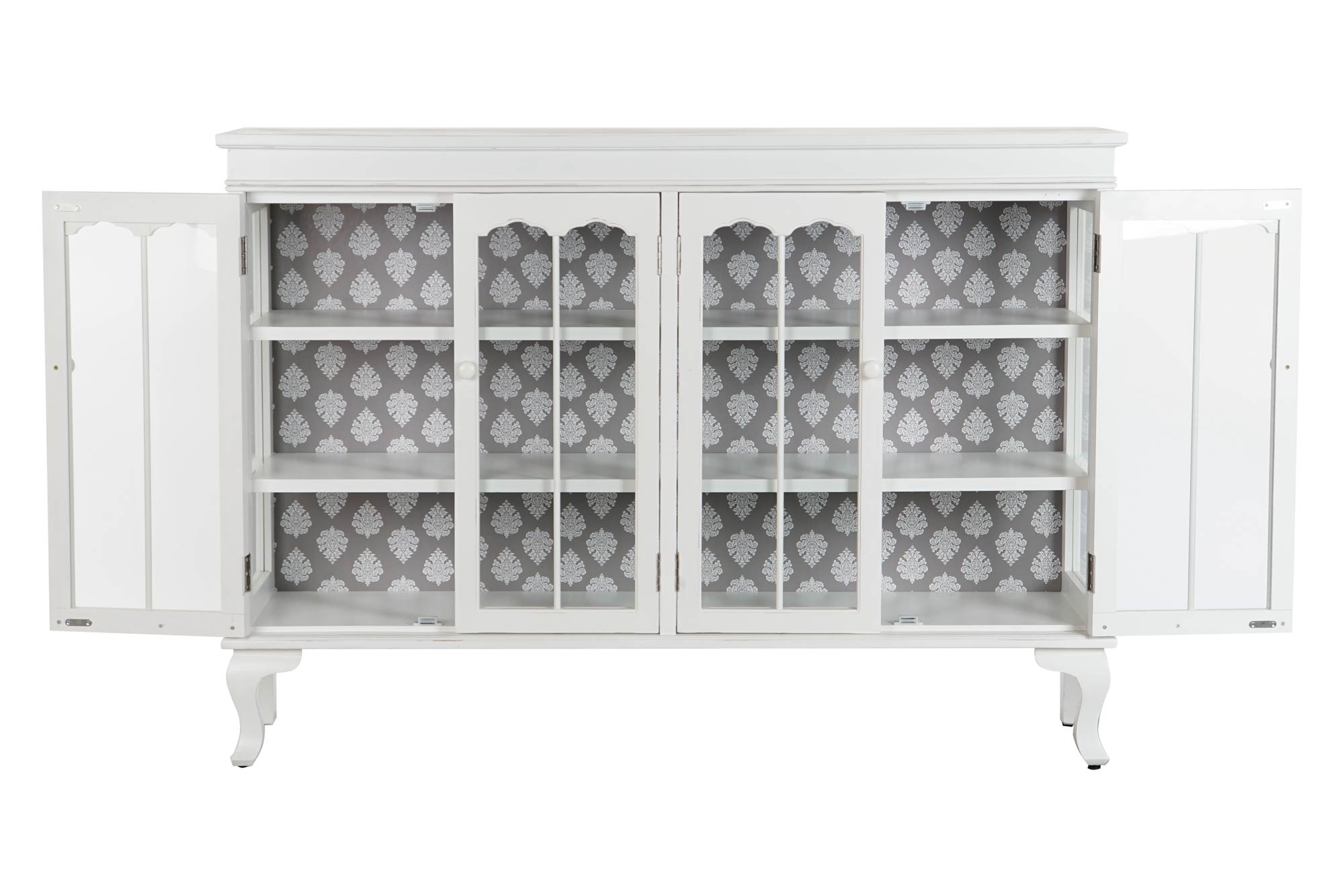 Buffet Abeto Cristal 142,5X40,5X101,5 Blanco