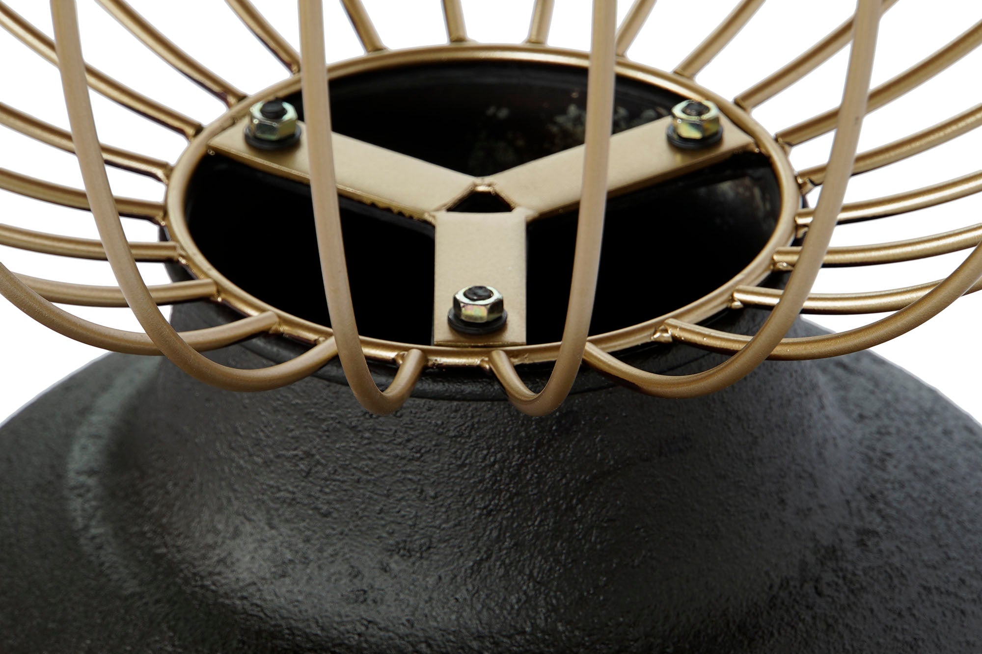 Mesita Auxiliar Abeto Metal 43,5X43,5X63,5 Negro