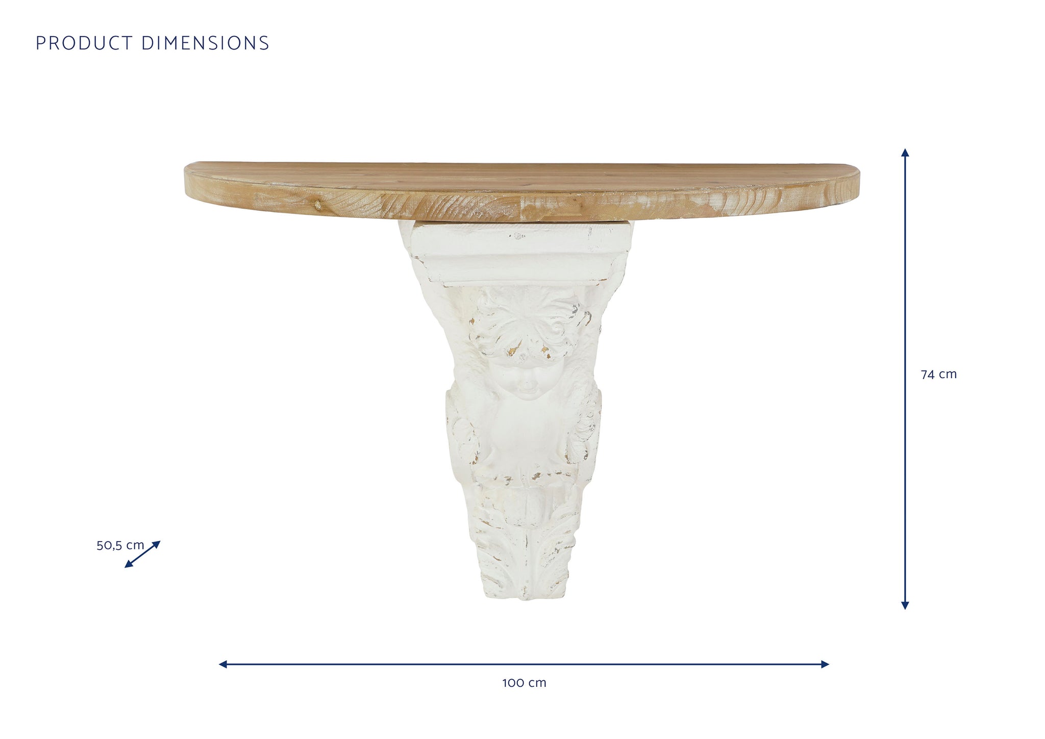 Magnesia Fir Console 100X50.5X74 Angel Natural